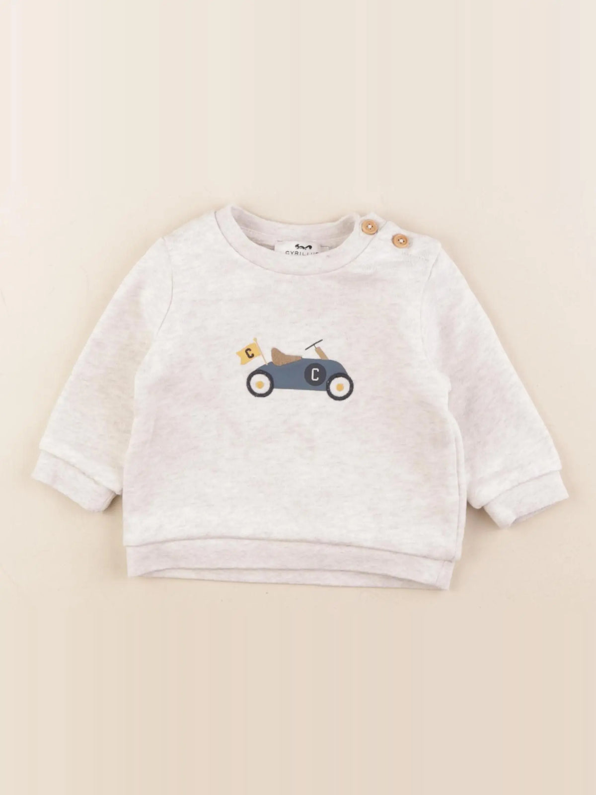 Cyrillus - sweat beige - 6 mois