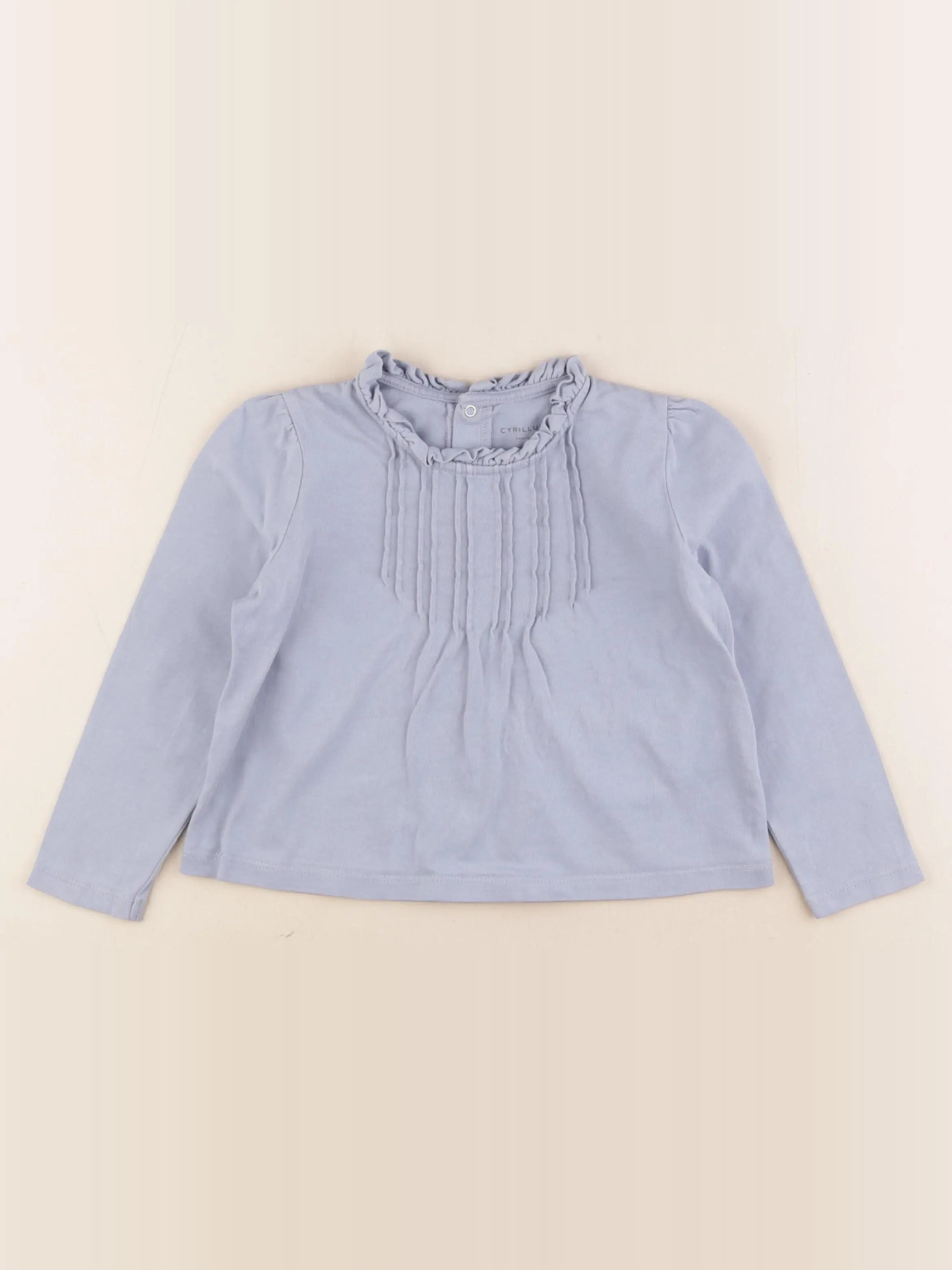 Cyrillus - tee-shirt bleu - 4 ans