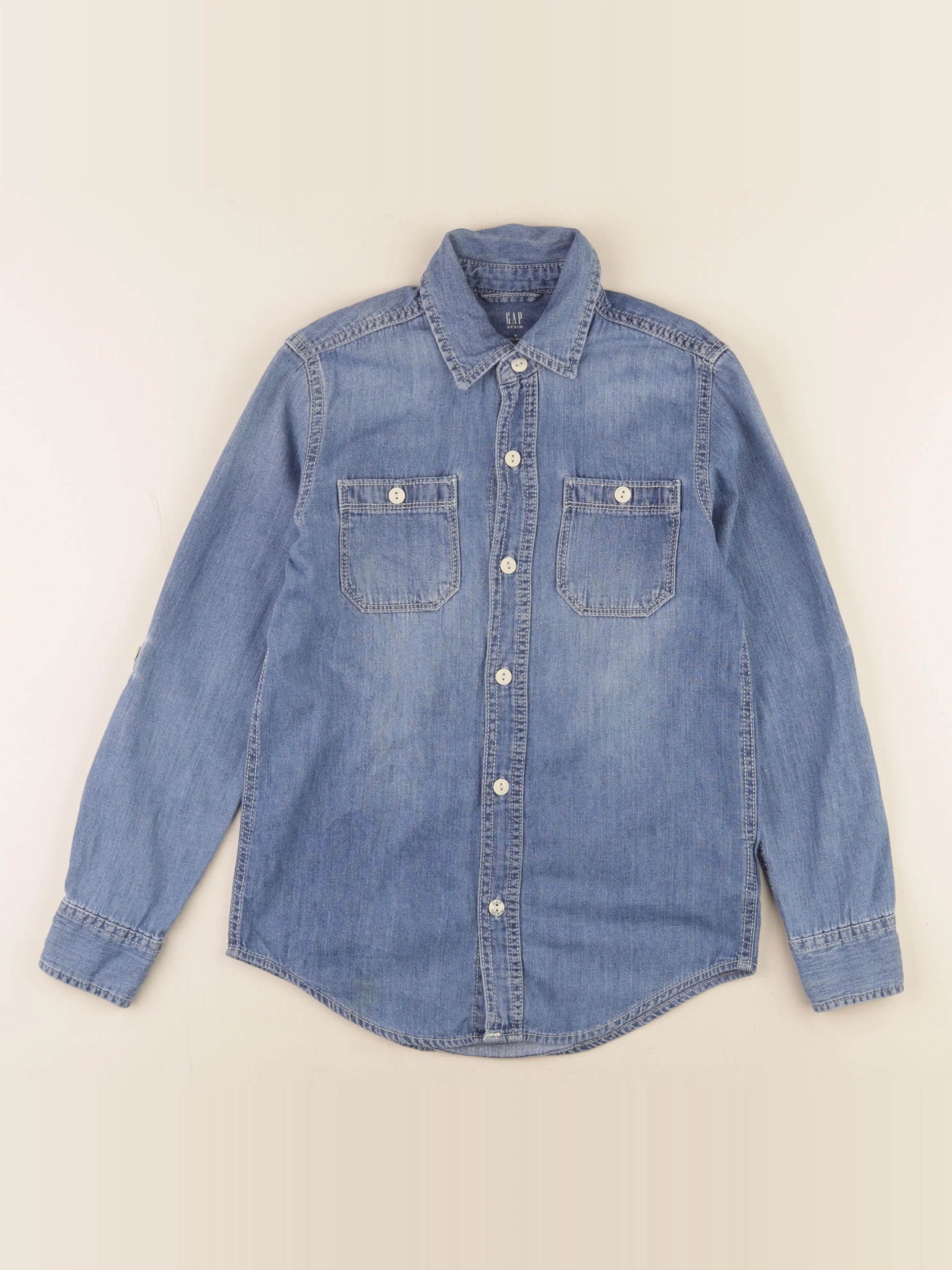 GAP - chemise bleu - 8/9 ans
