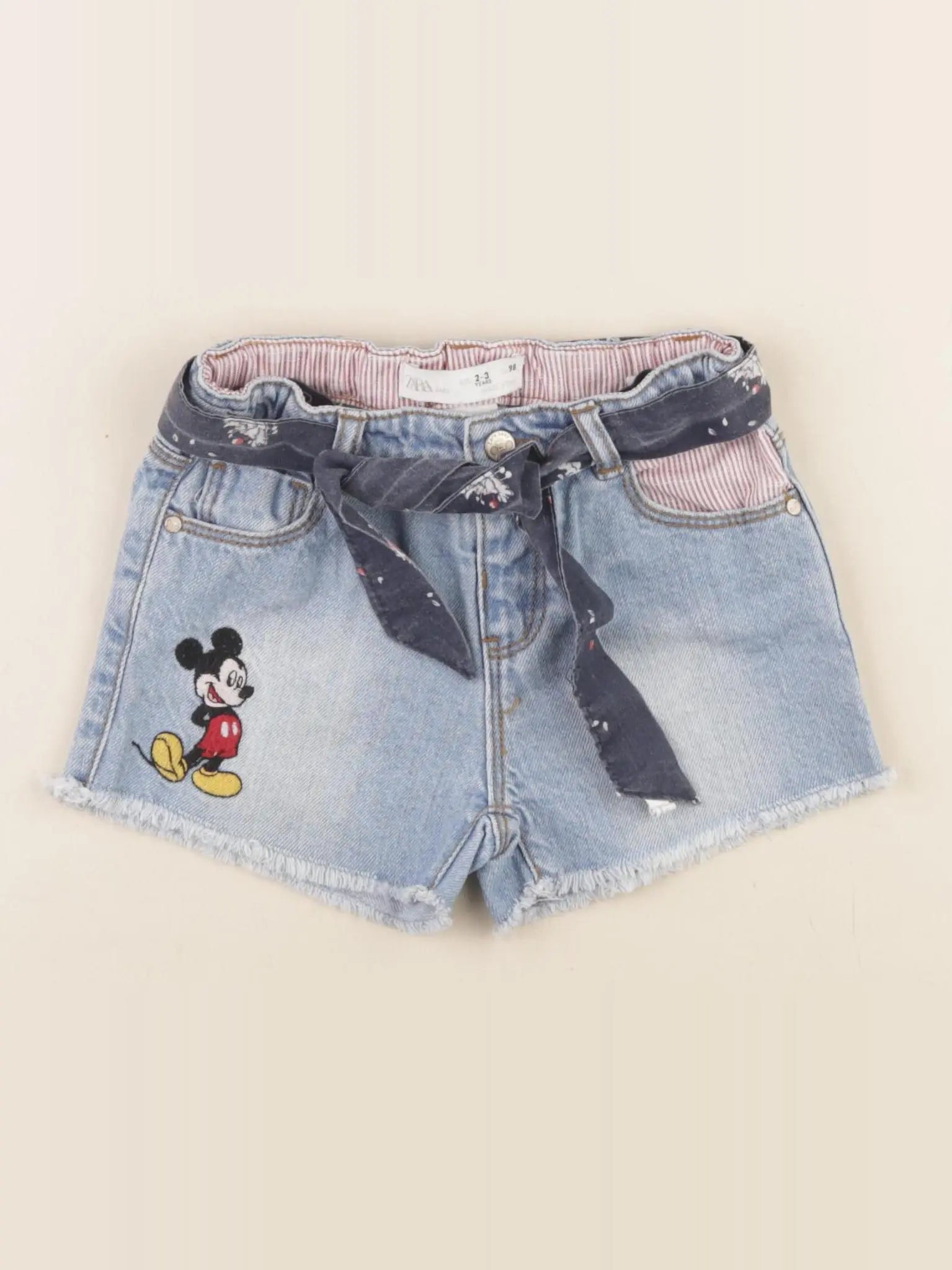 Zara - short bleu - 2/3 ans