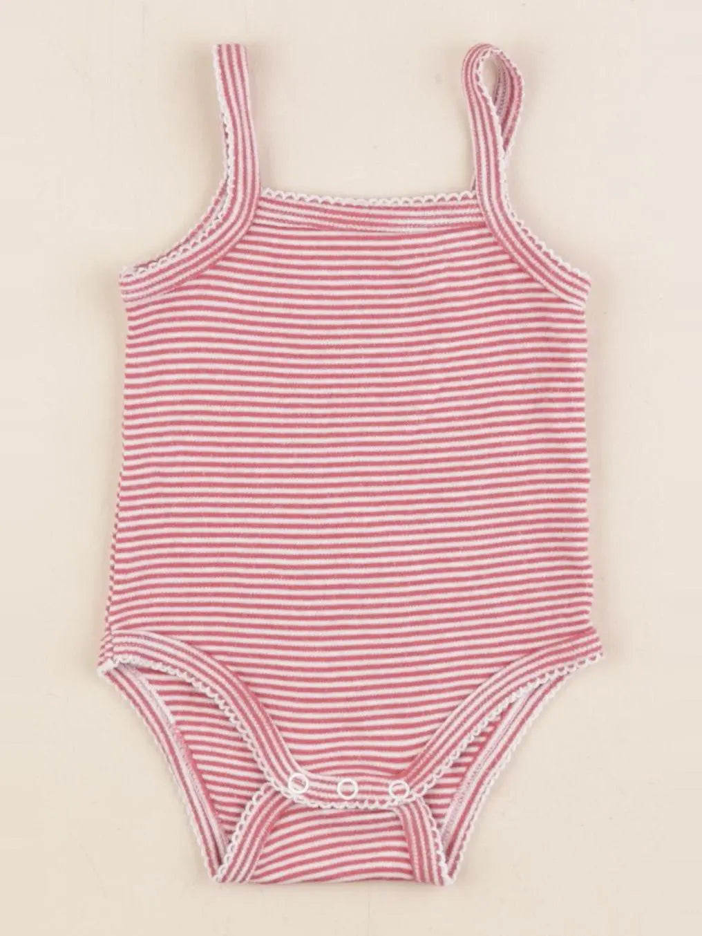 Vertbaudet - body rouge, blanc - 3 mois