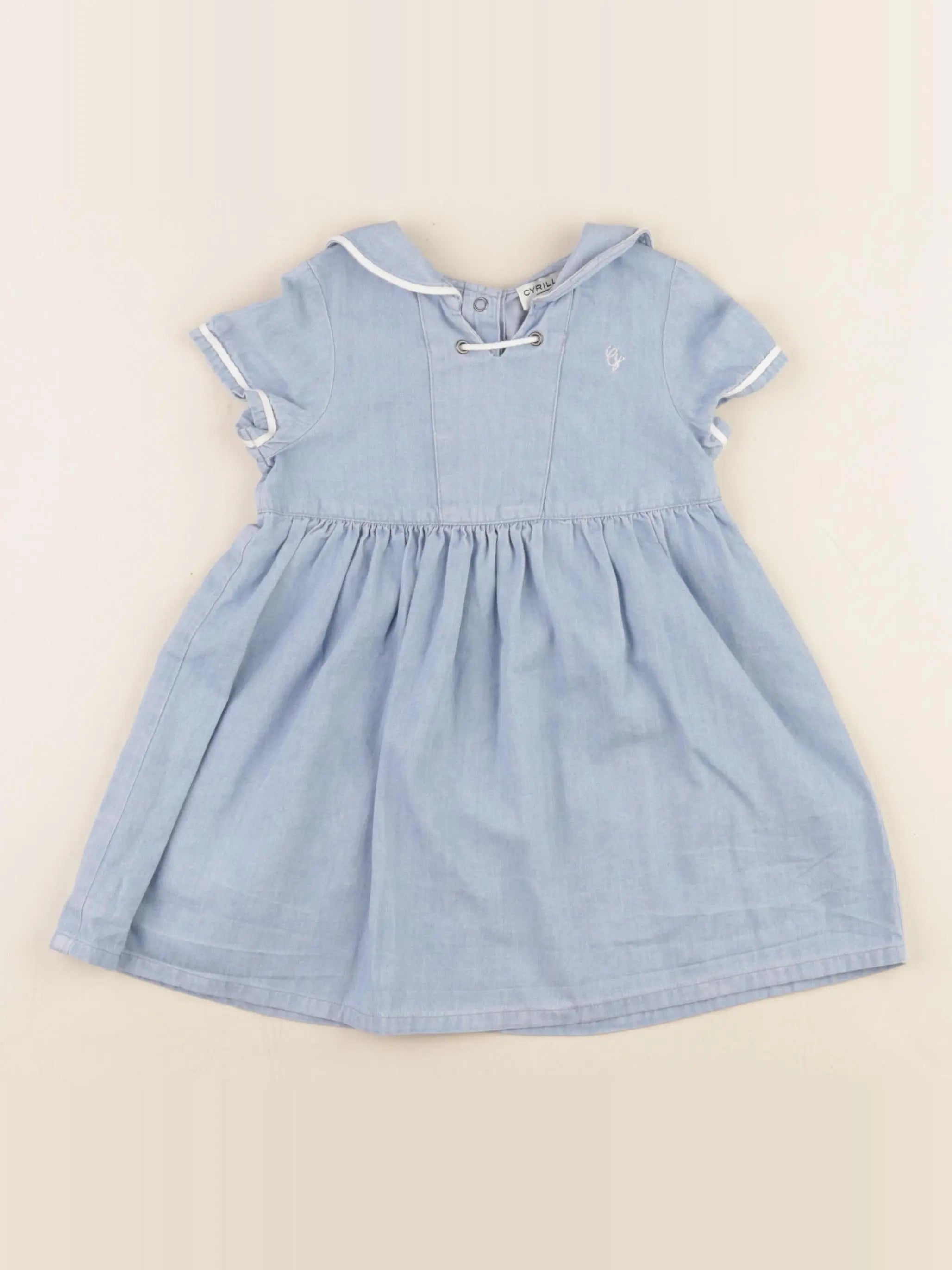 Cyrillus - robe bleu - 12 mois