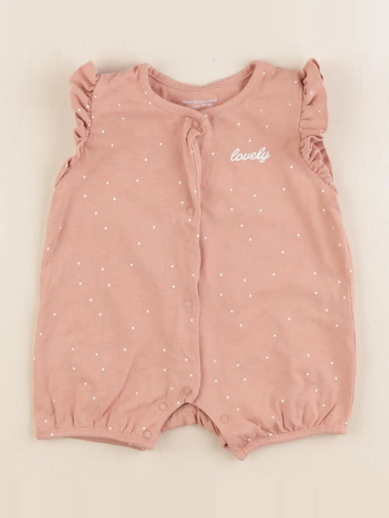 Vertbaudet - pyjama coton rose - 3 mois