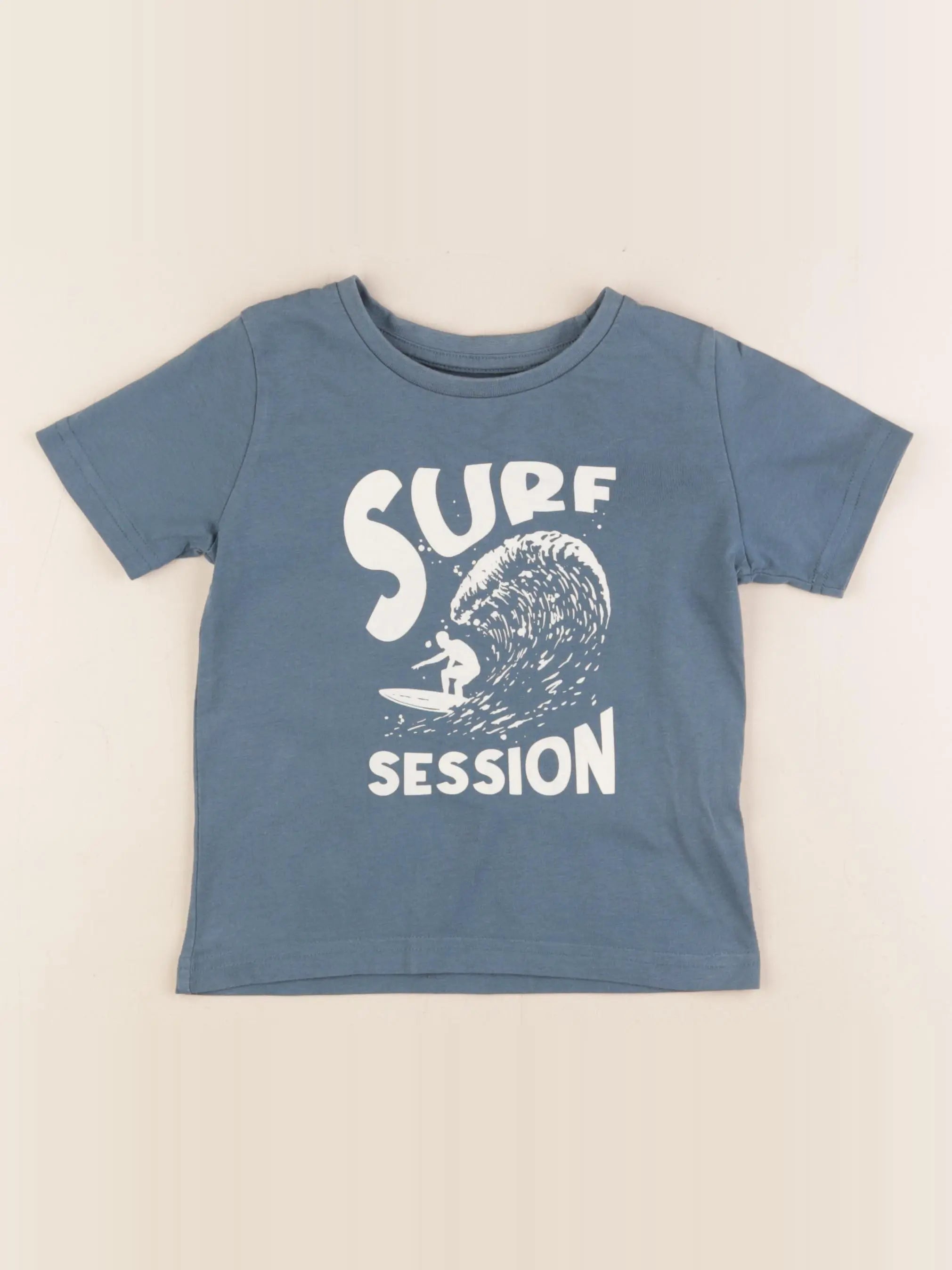 Vertbaudet - tee-shirt bleu - 4 ans