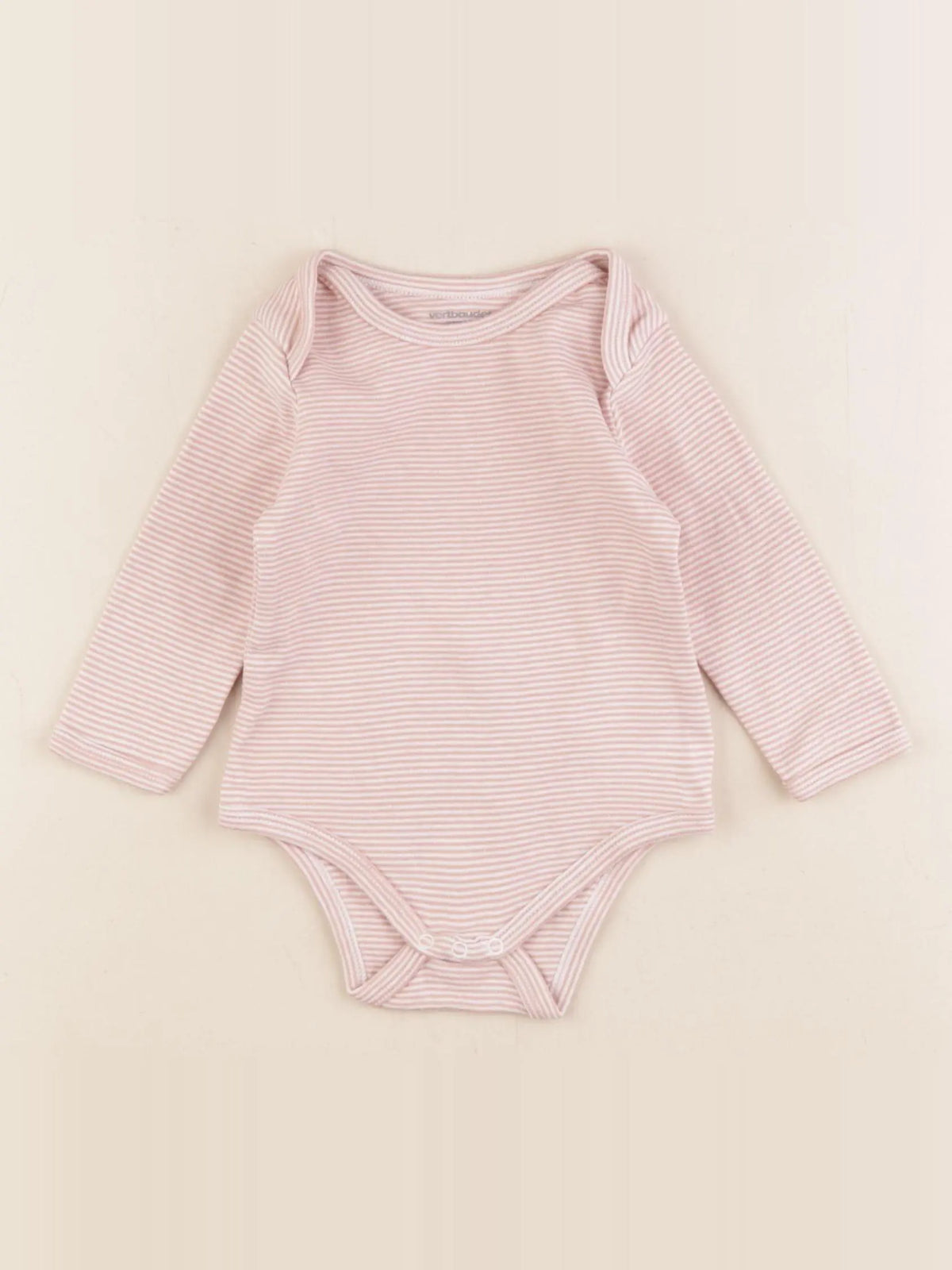 Vertbaudet - body rose - 9 mois