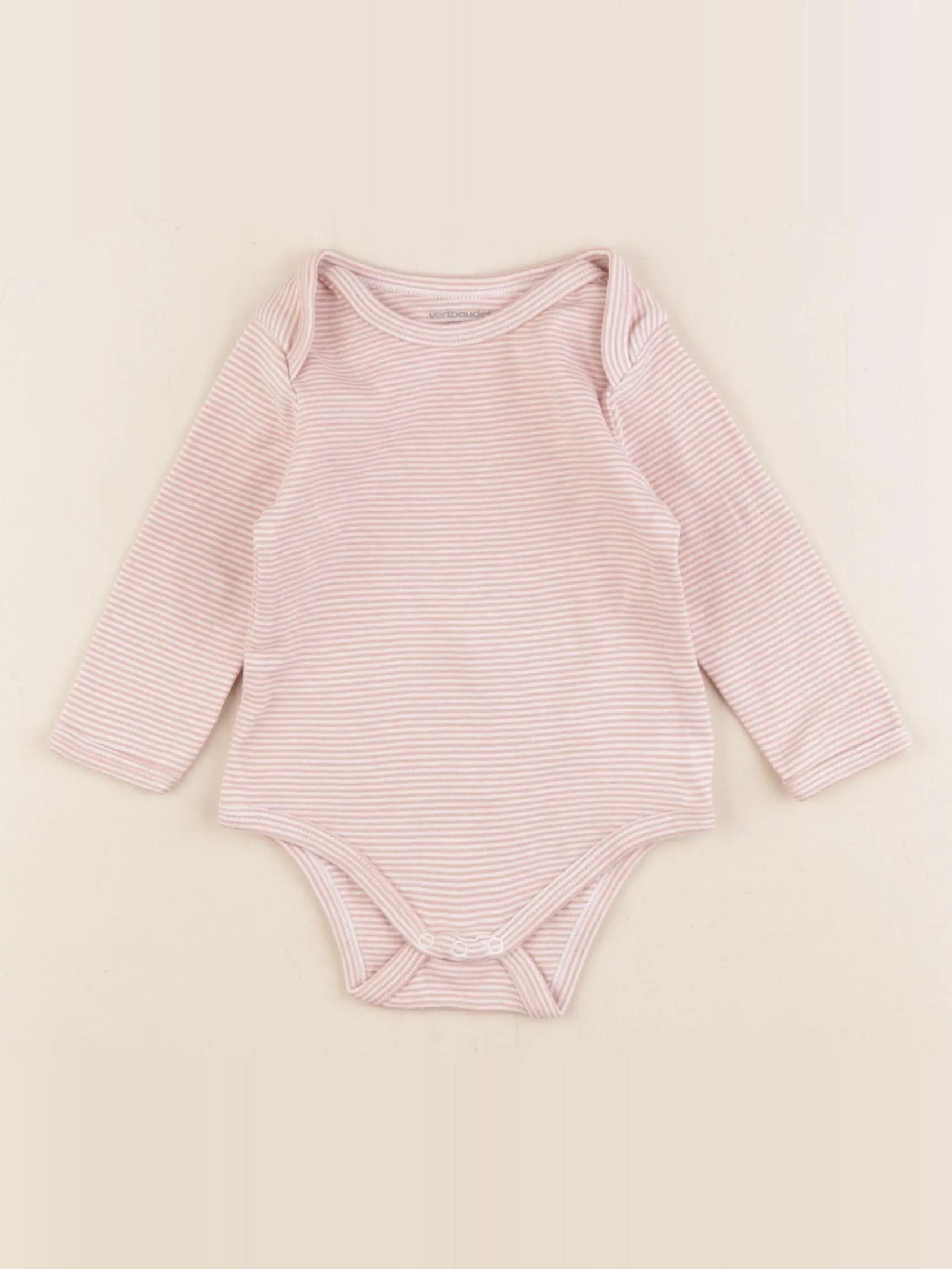Vertbaudet - body rose - 9 mois