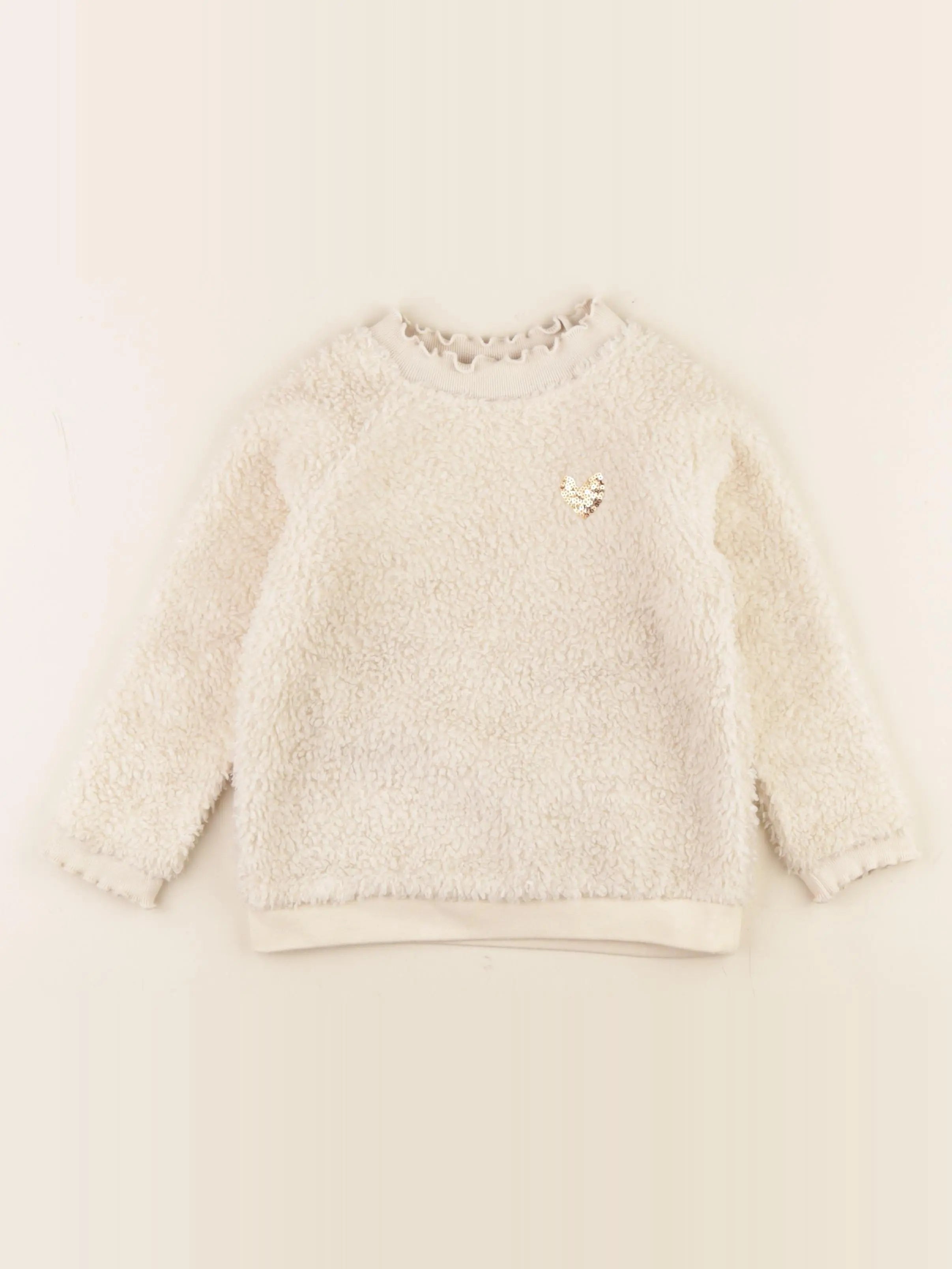Vertbaudet - pull beige - 4 ans