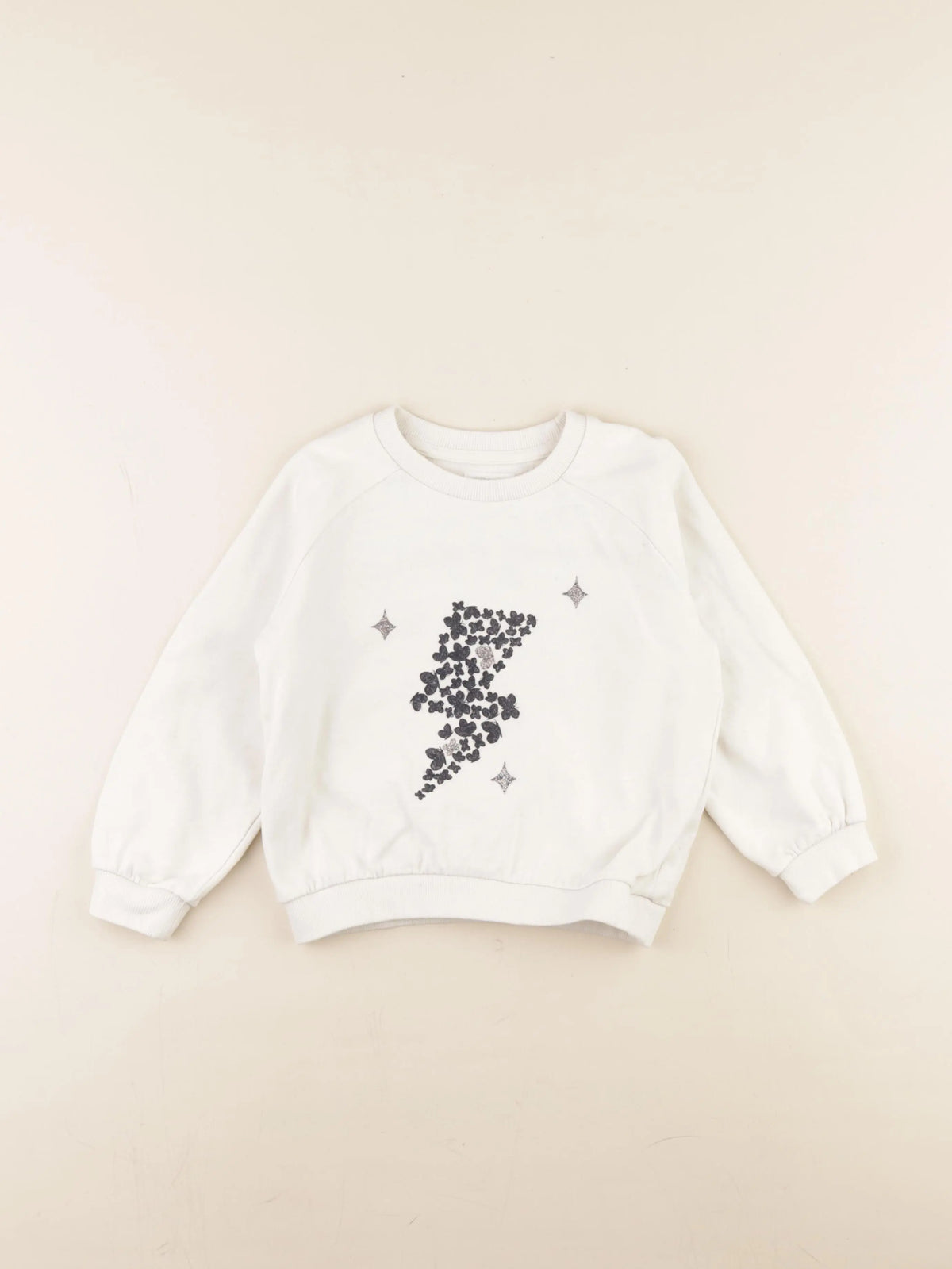 Vertbaudet - sweat blanc - 5 ans