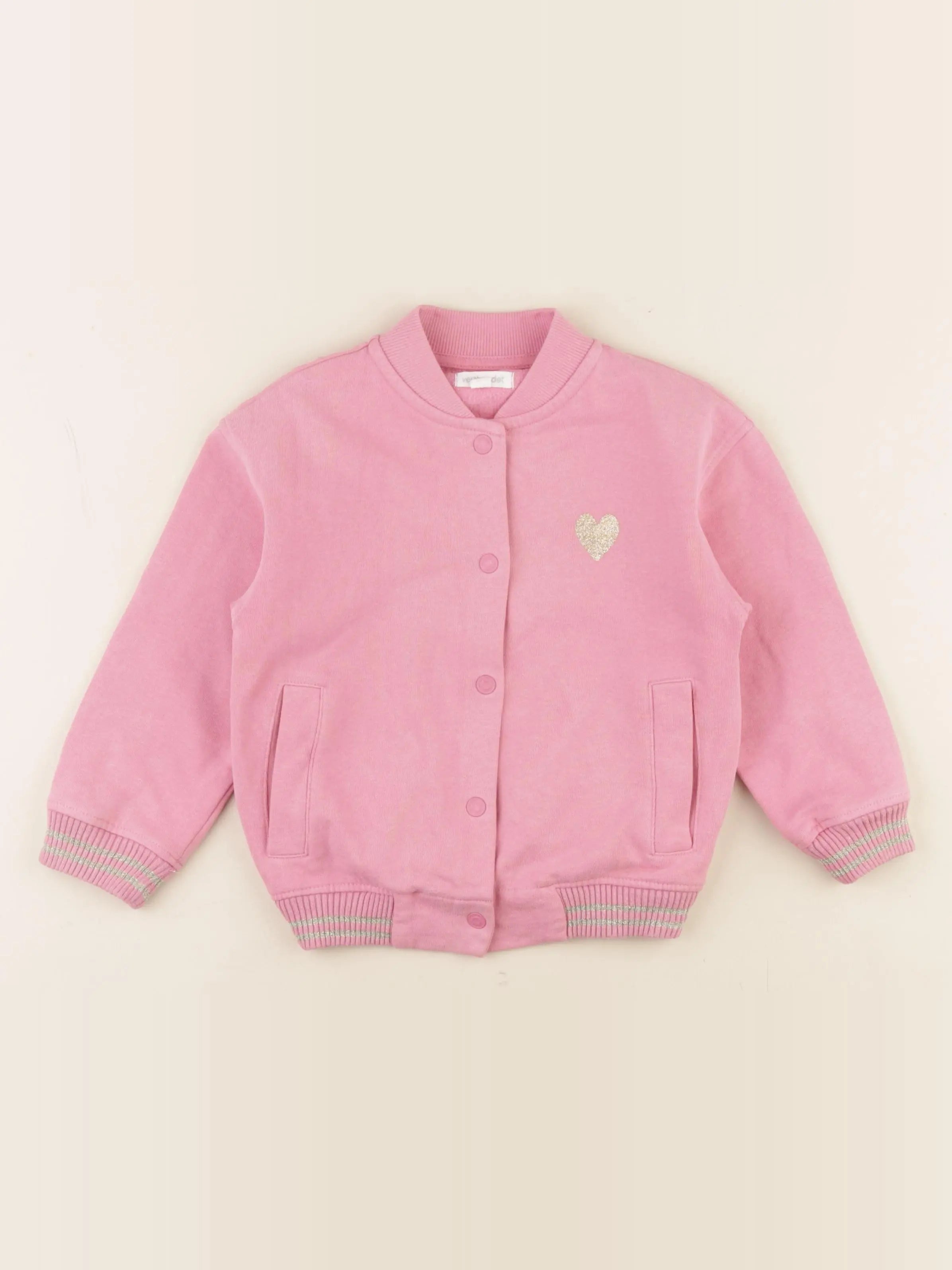 Vertbaudet - veste rose - 5 ans