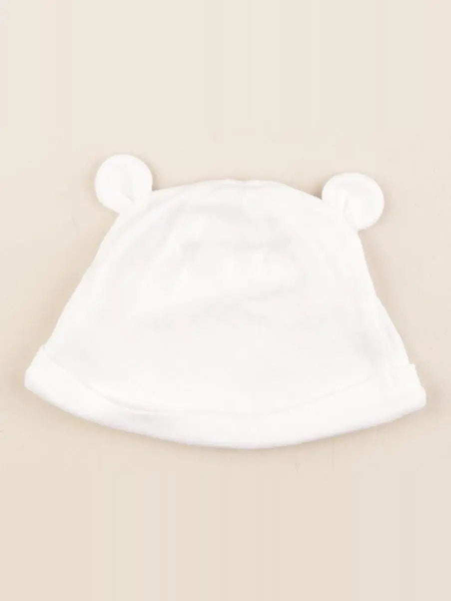 Vertbaudet - bonnet blanc - 1 mois
