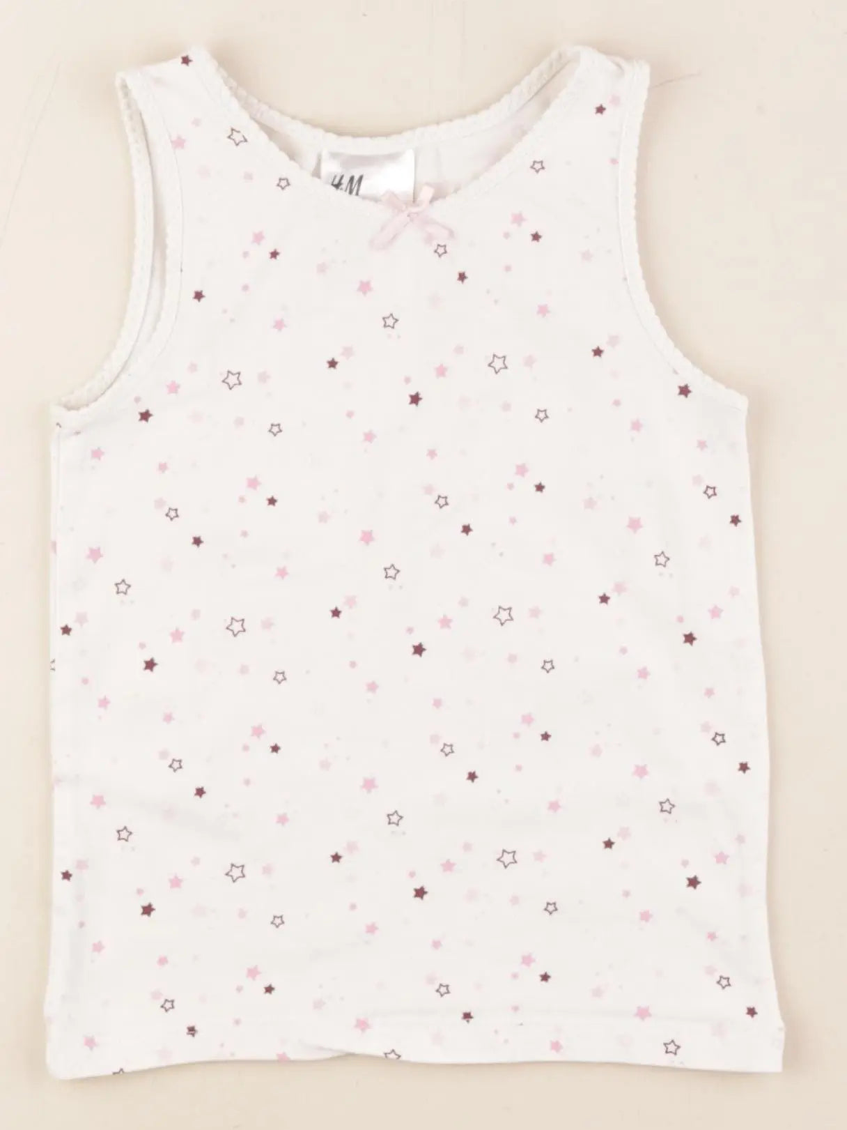 H&M - maillot de corps blanc - 2/4 ans