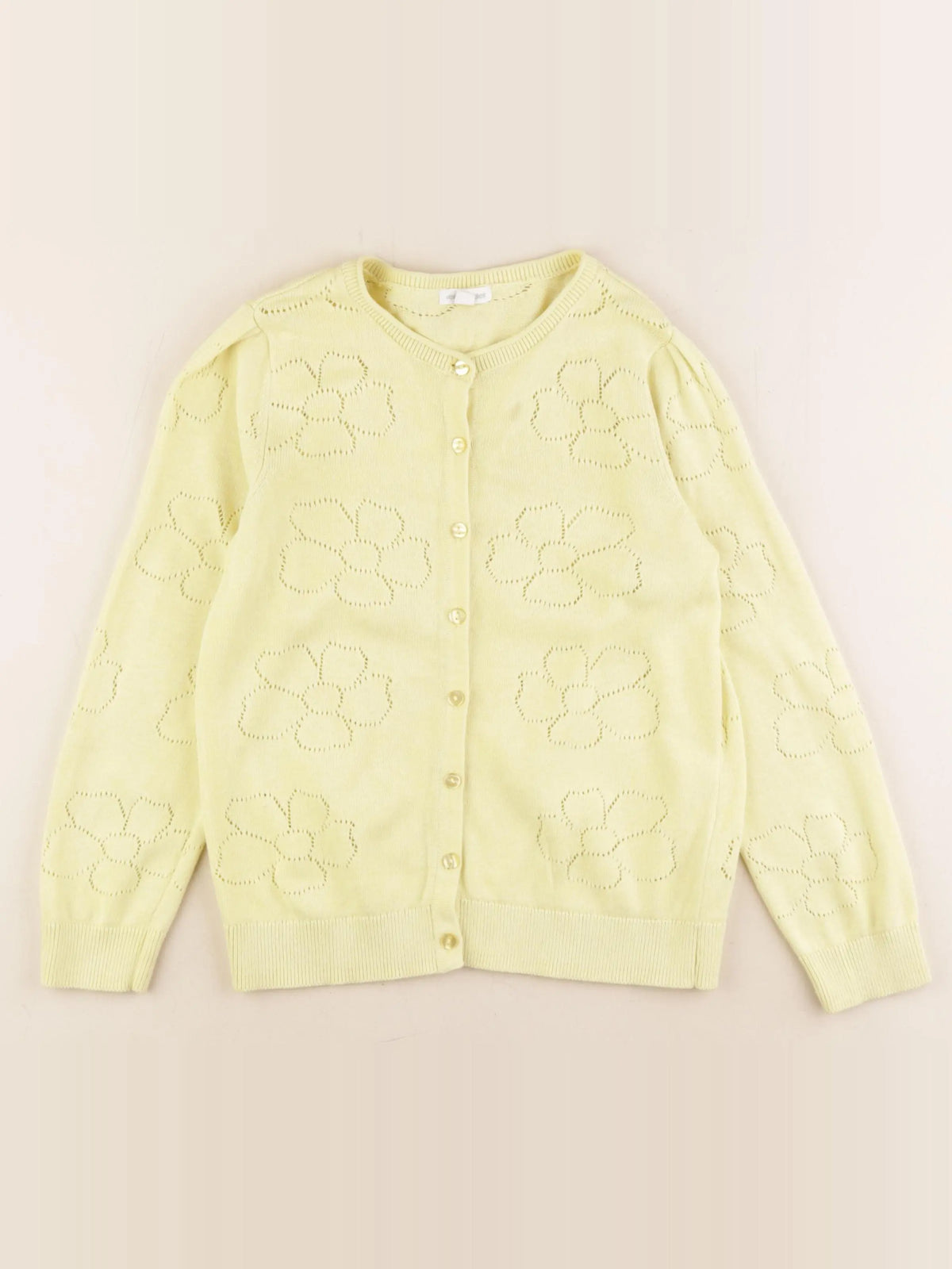 Vertbaudet - gilet jaune - 8 ans