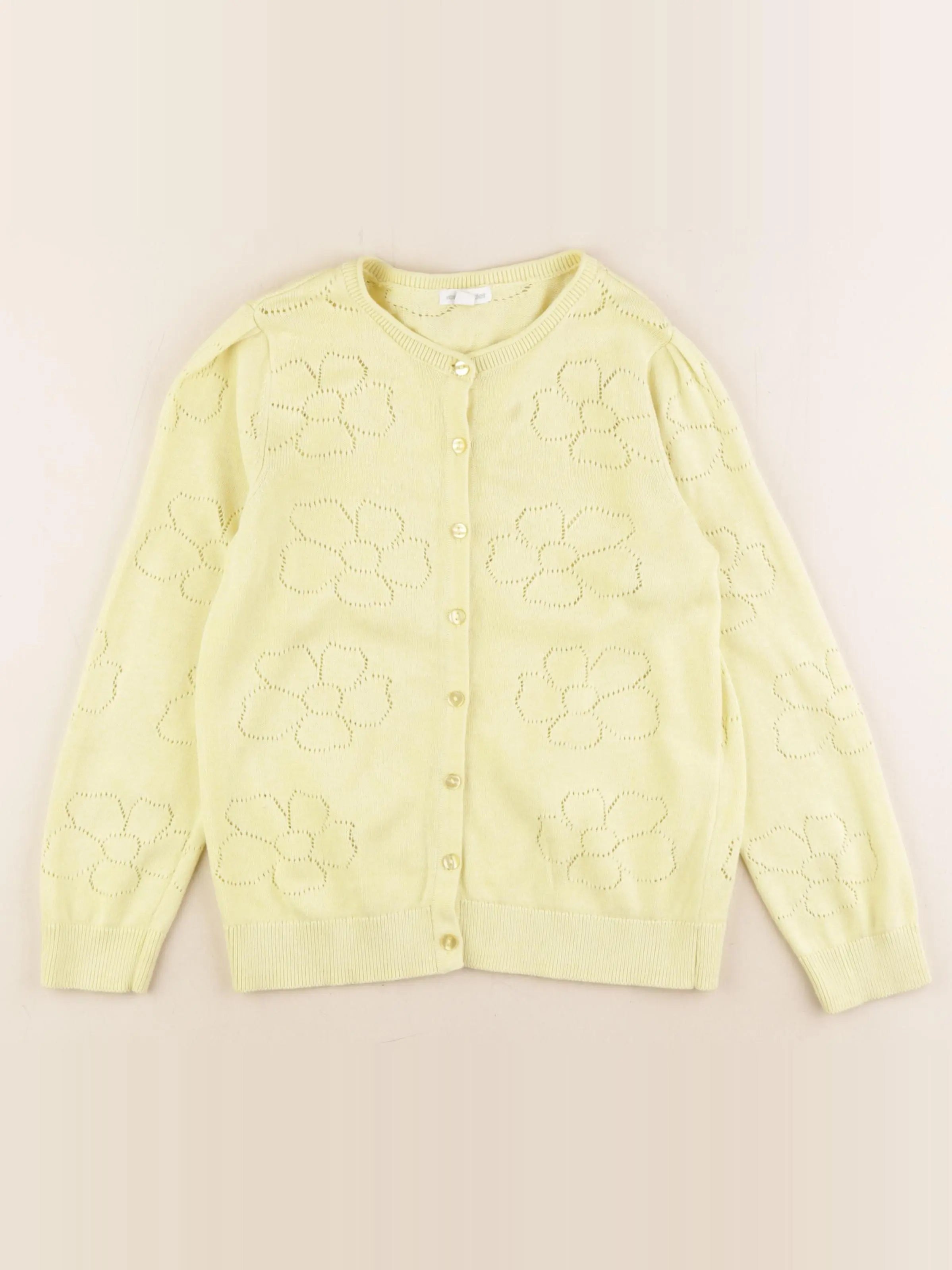Vertbaudet - gilet jaune - 8 ans