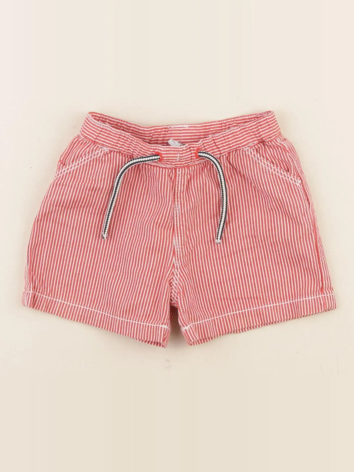 Petit Bateau - short rouge - 12 mois