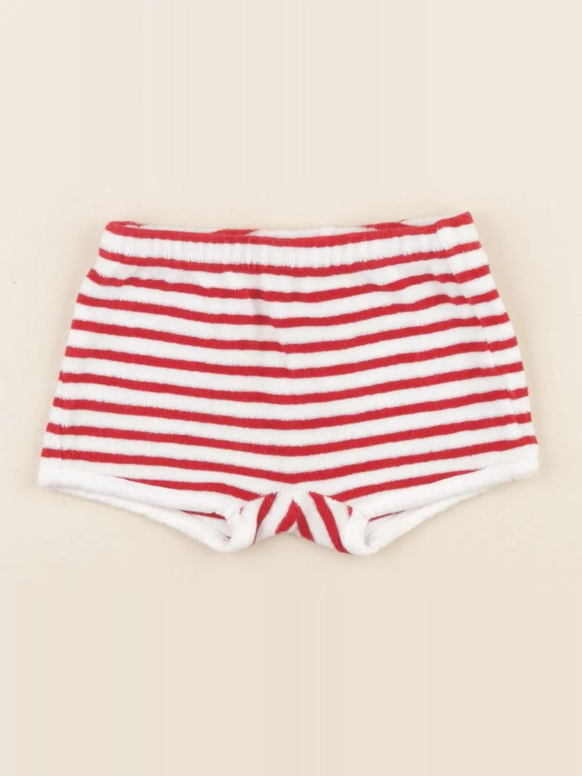 Jacadi - short blanc, rouge - 3 mois