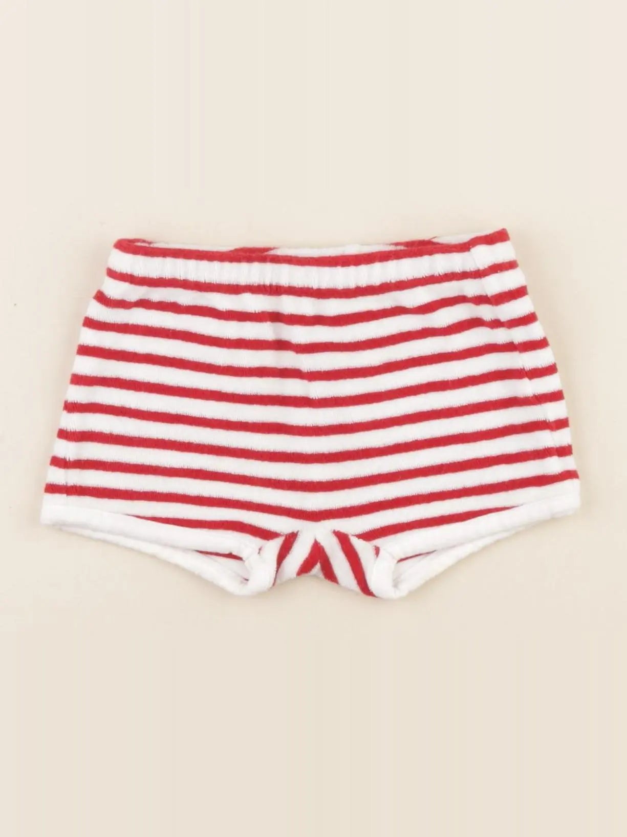 Jacadi - short blanc, rouge - 3 mois