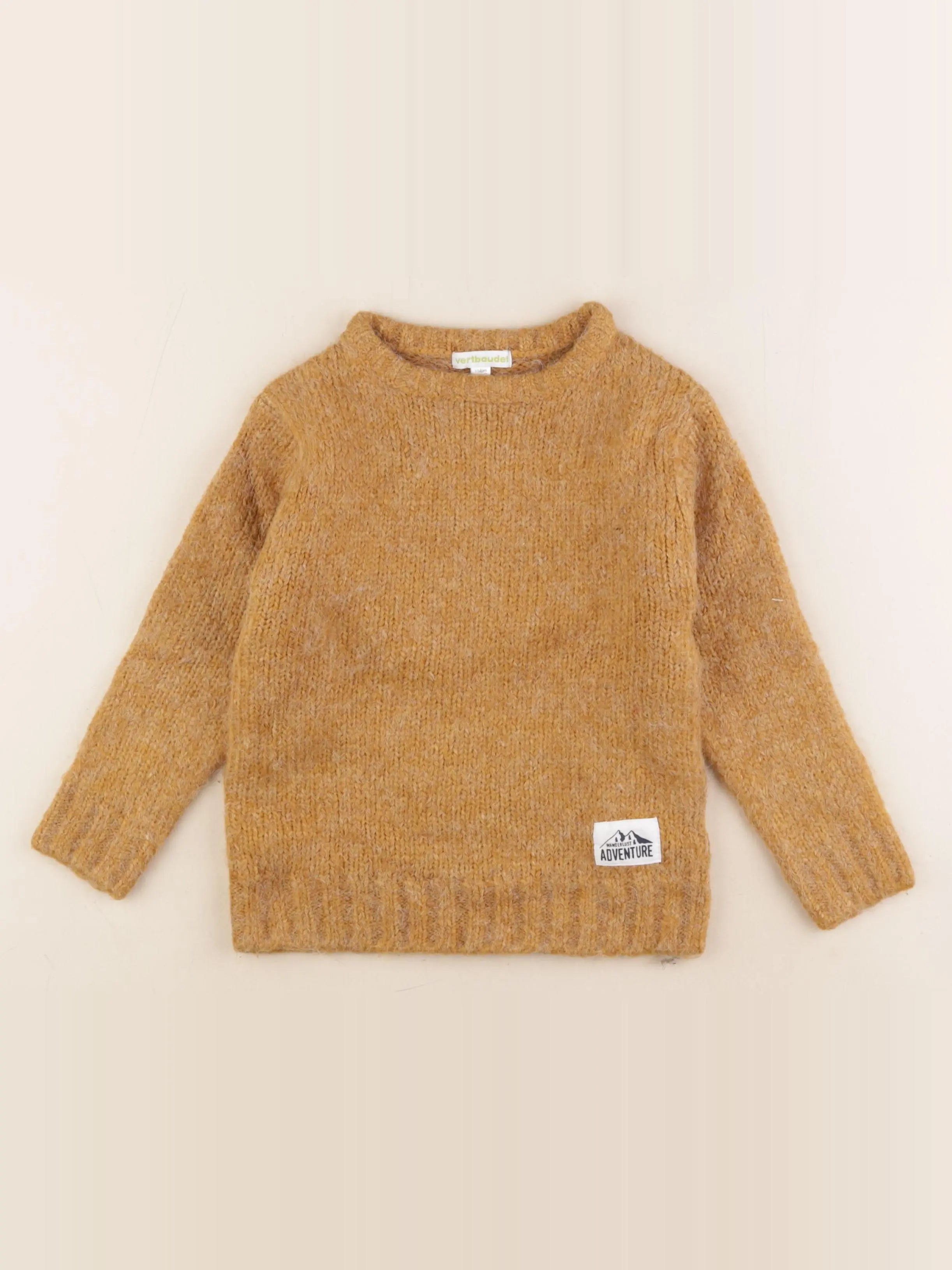 Vertbaudet - pull marron - 4 ans