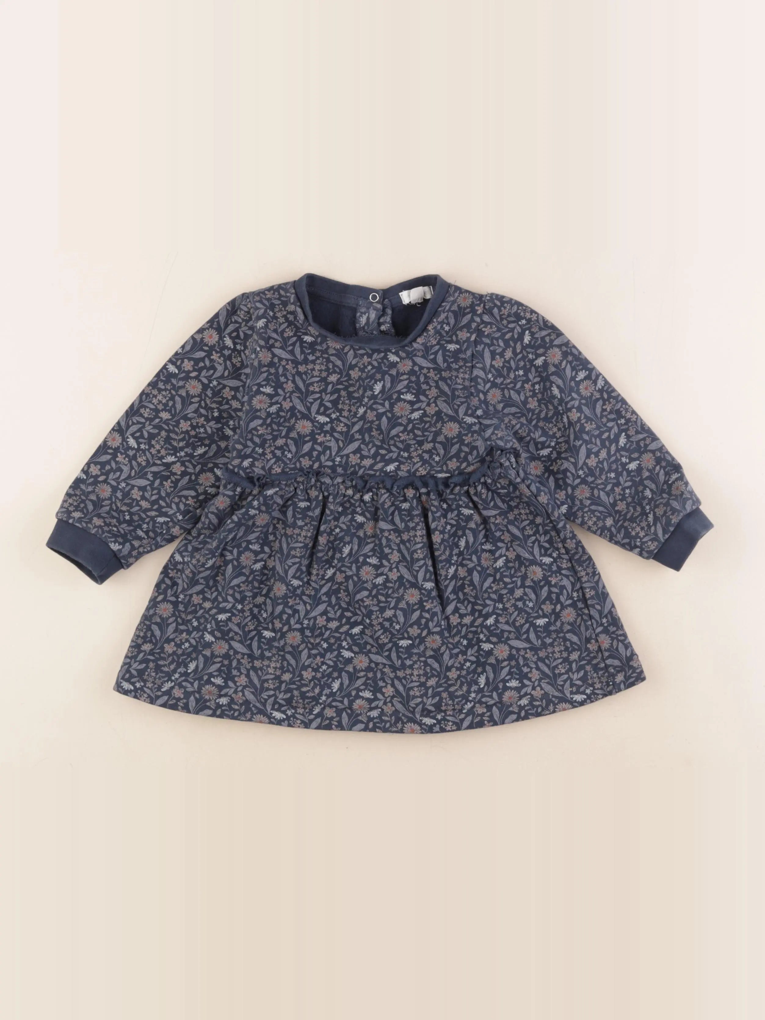 Vertbaudet - robe bleu - 18 mois