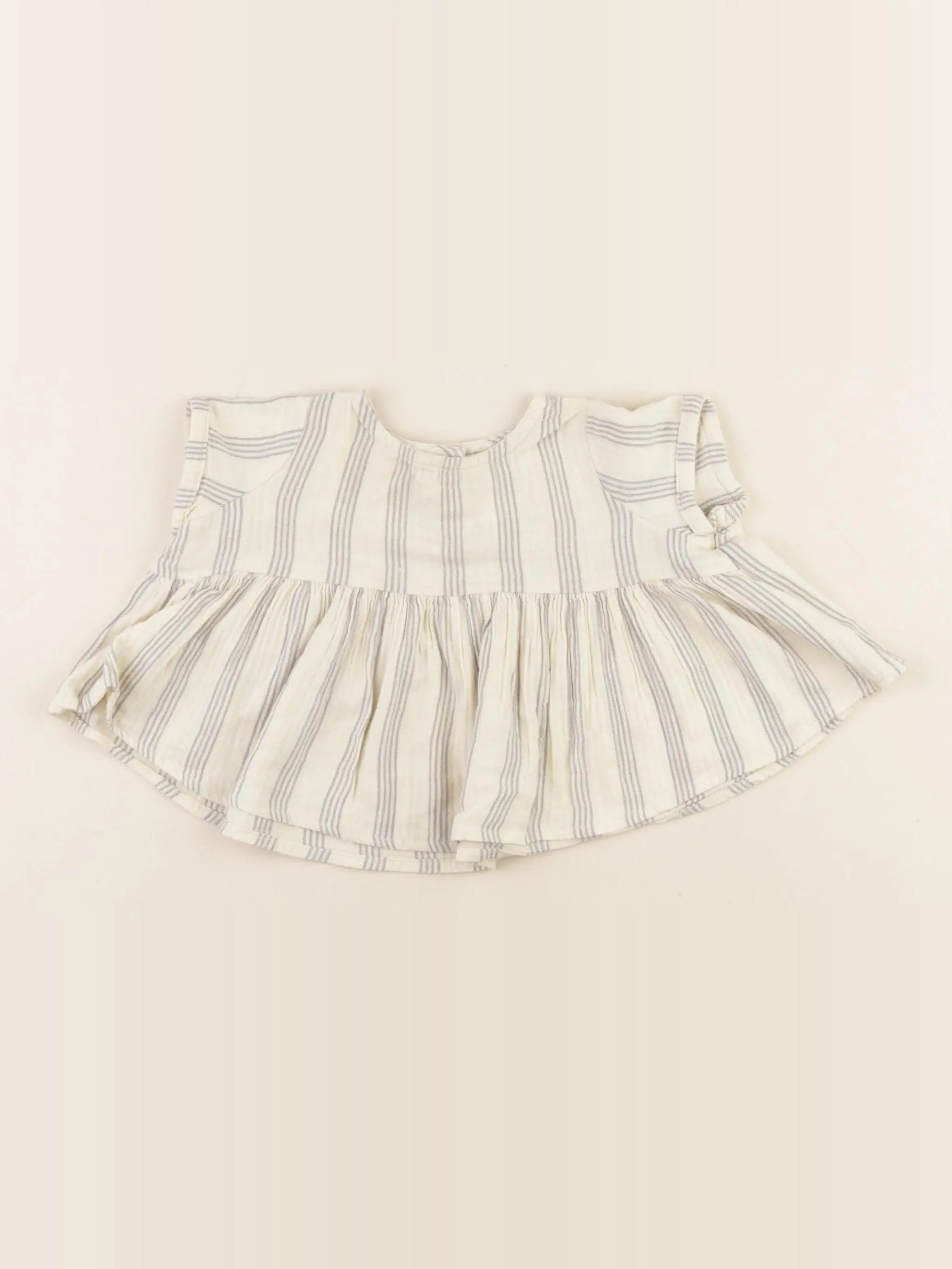 Rylee + Cru - blouse beige, gris - 3/6 mois