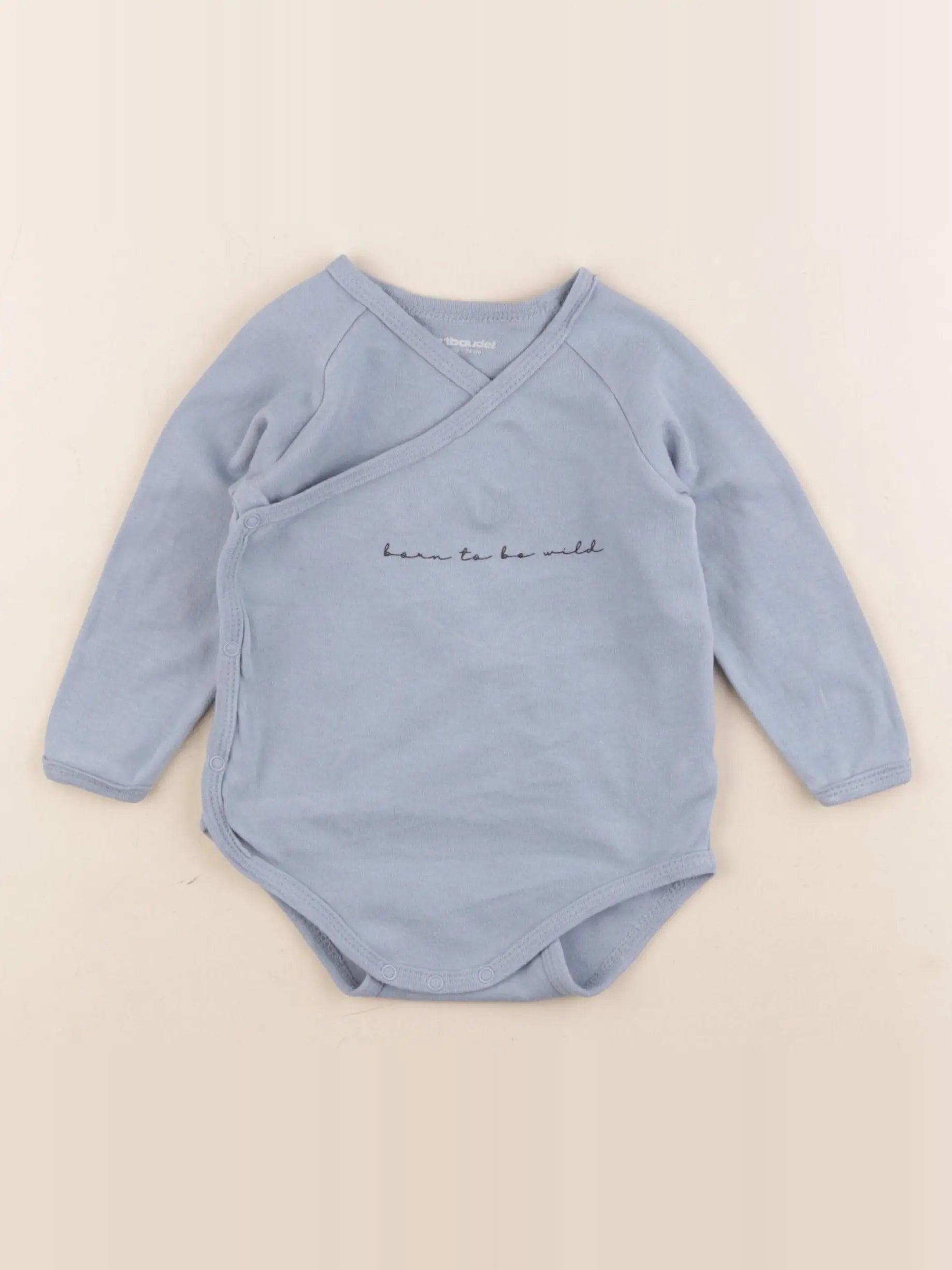 Vertbaudet - body bleu - 12 mois