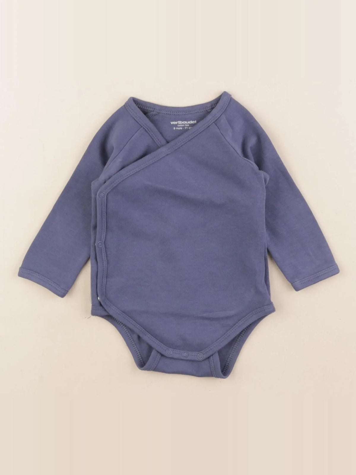 Vertbaudet - body bleu - 9 mois
