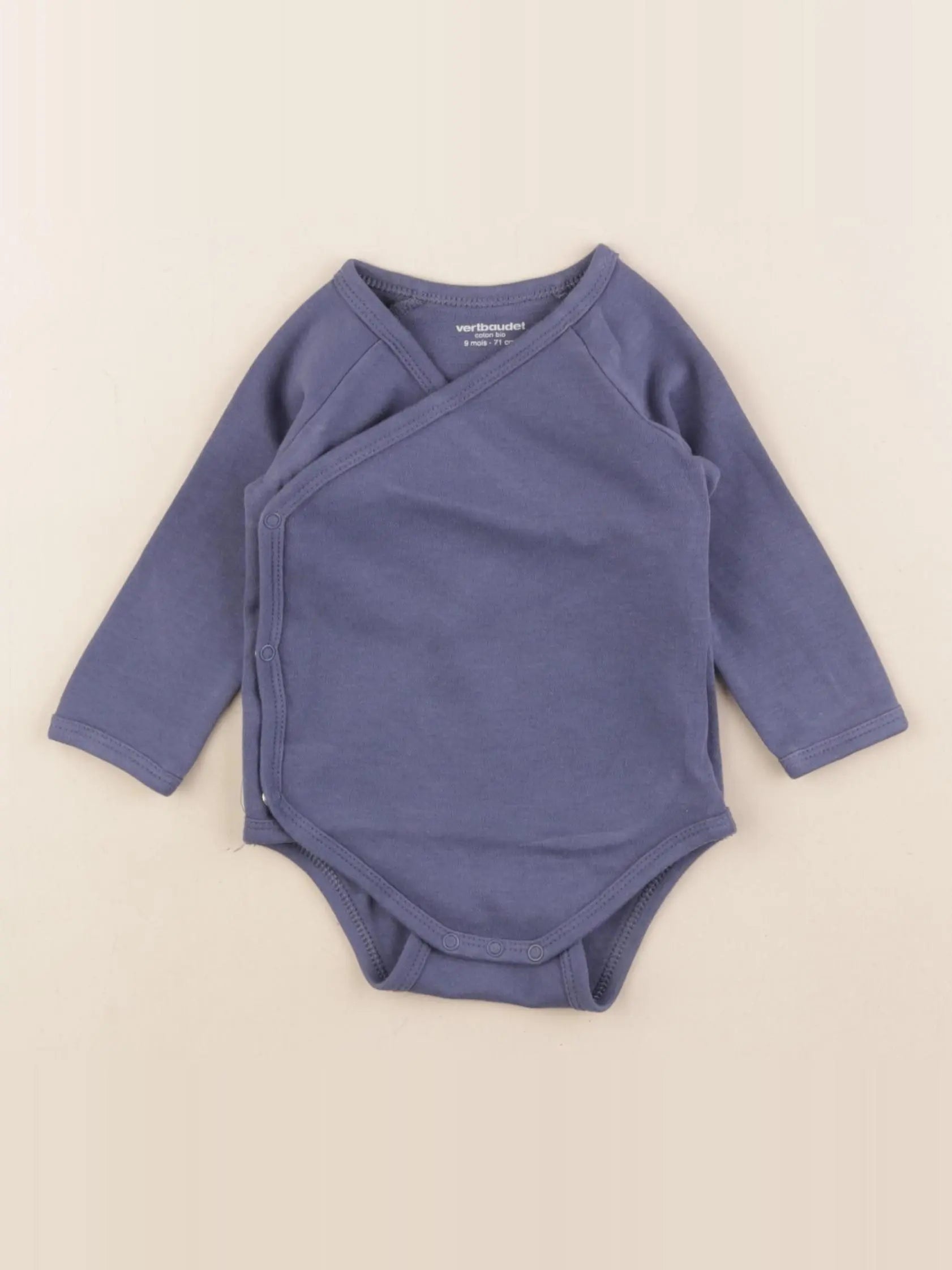 Vertbaudet - body bleu - 9 mois