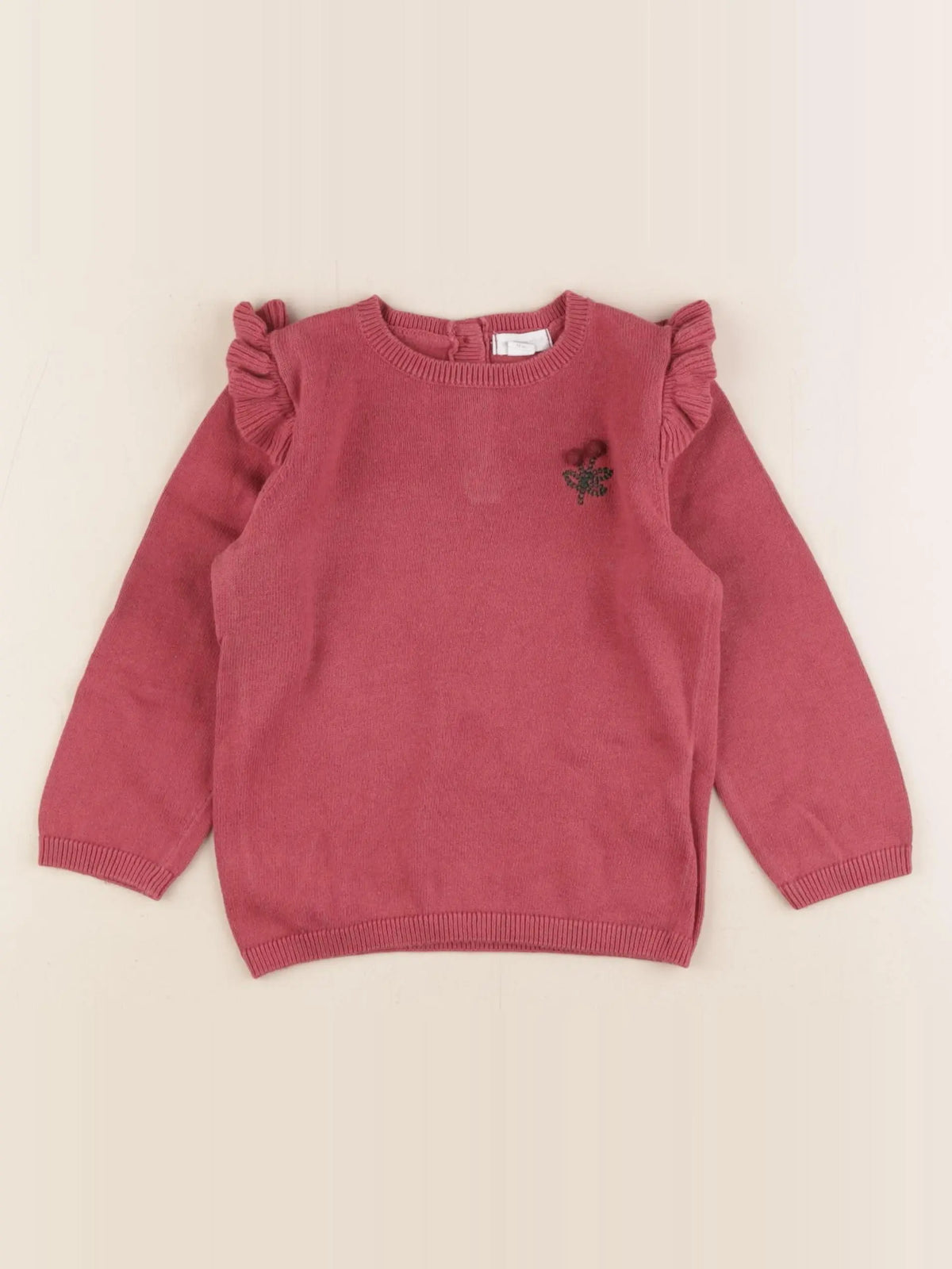 Vertbaudet - pull rose - 18 mois