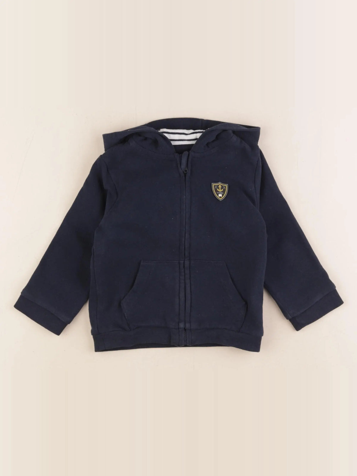 Vertbaudet - sweat bleu - 12 mois