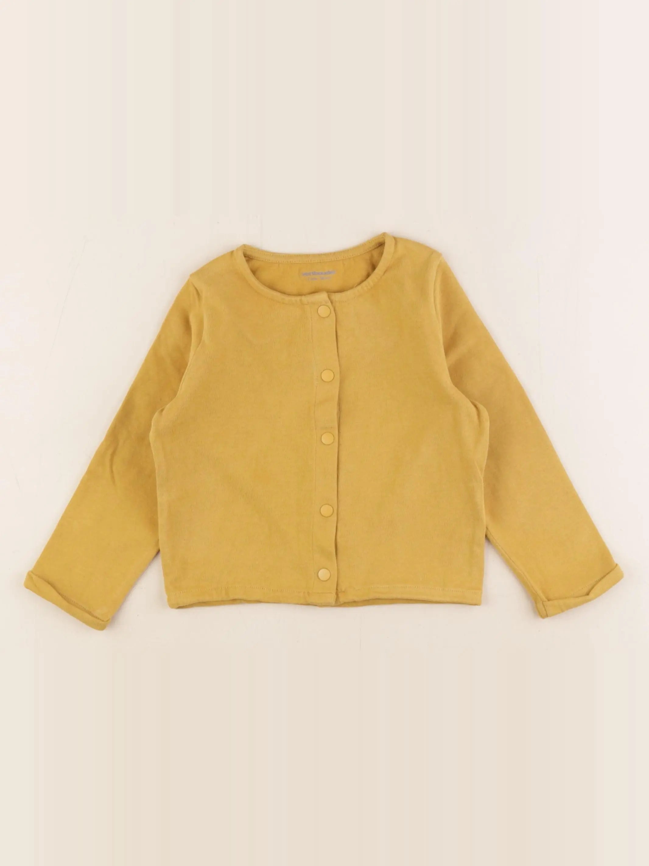 Vertbaudet - sweat jaune - 2 ans