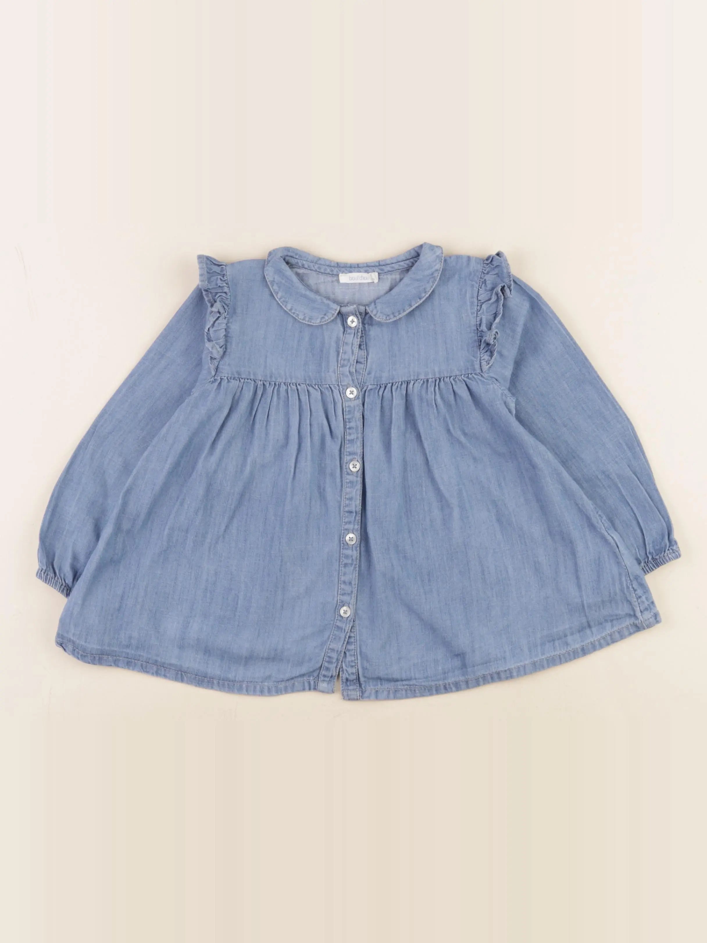 Boutchou - blouse bleu - 36 mois