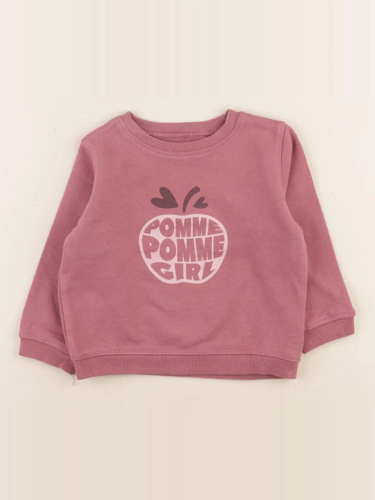 Vertbaudet - sweat rose - 2 ans