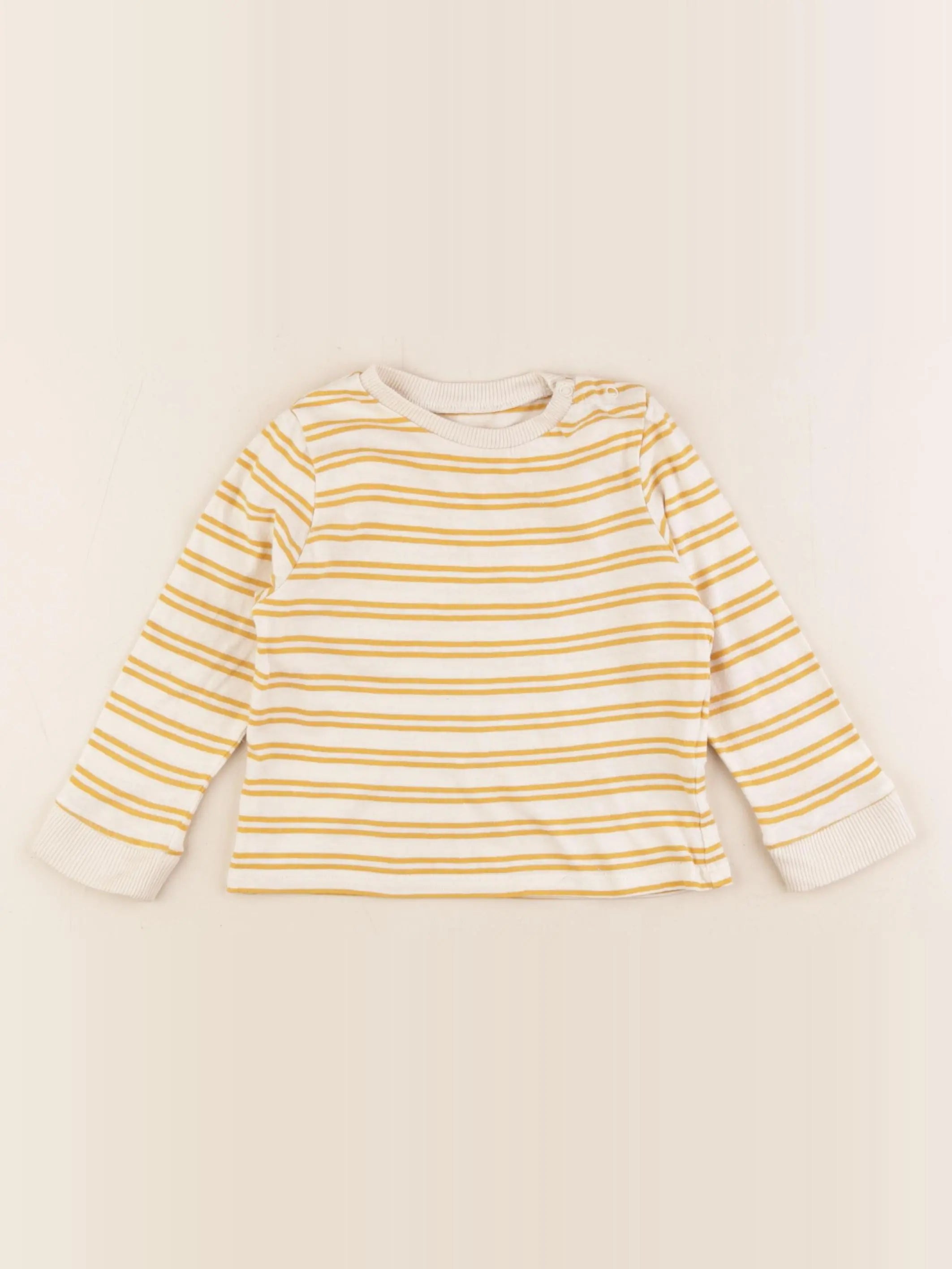 Vertbaudet - tee-shirt jaune - 18 mois
