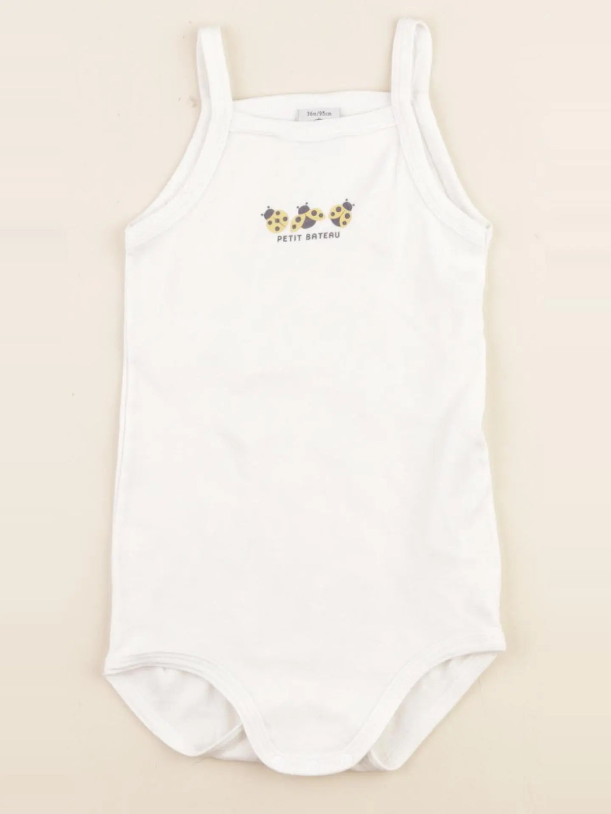 Petit Bateau - body blanc - 36 mois