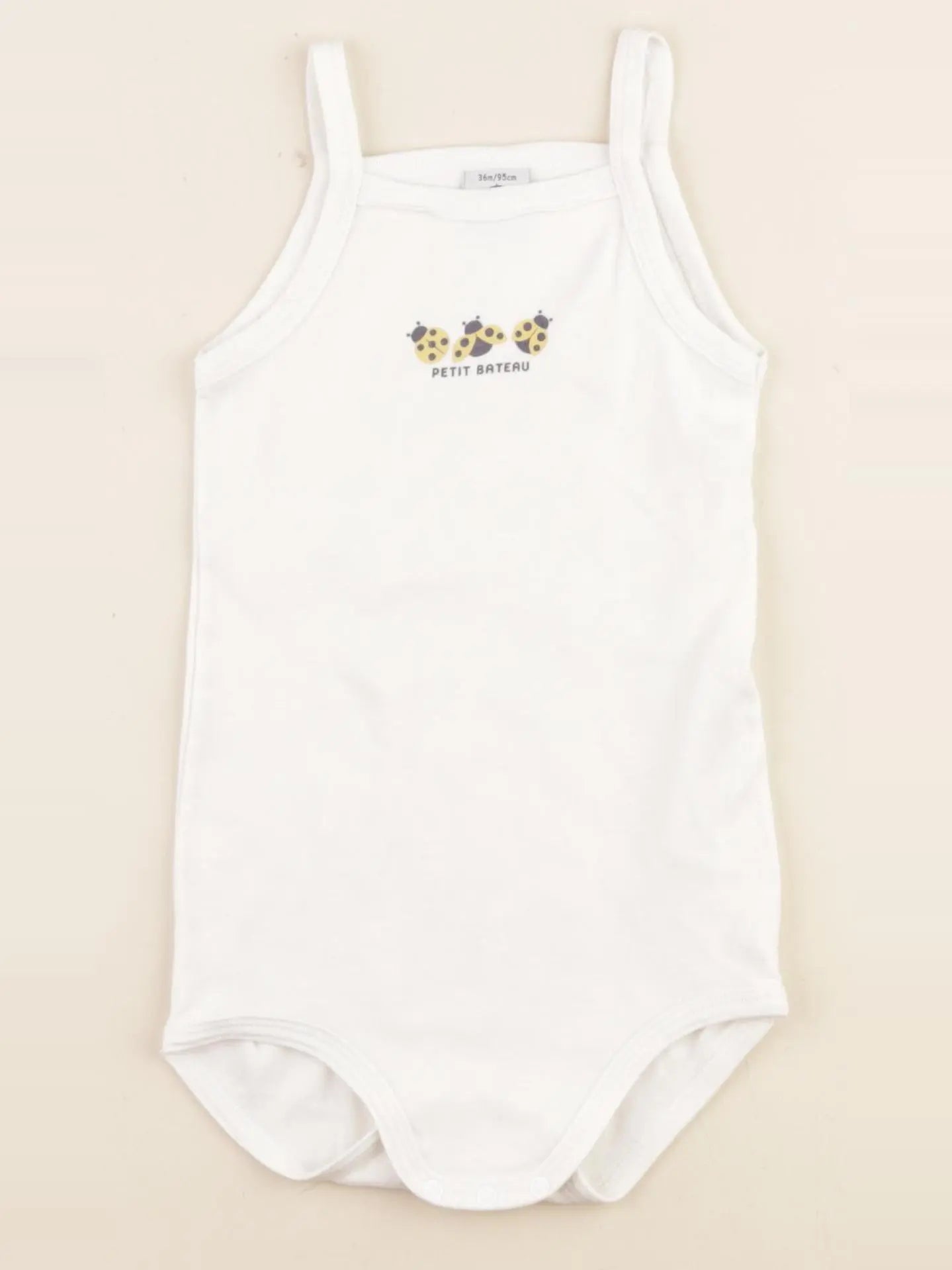 Petit Bateau - body blanc - 36 mois