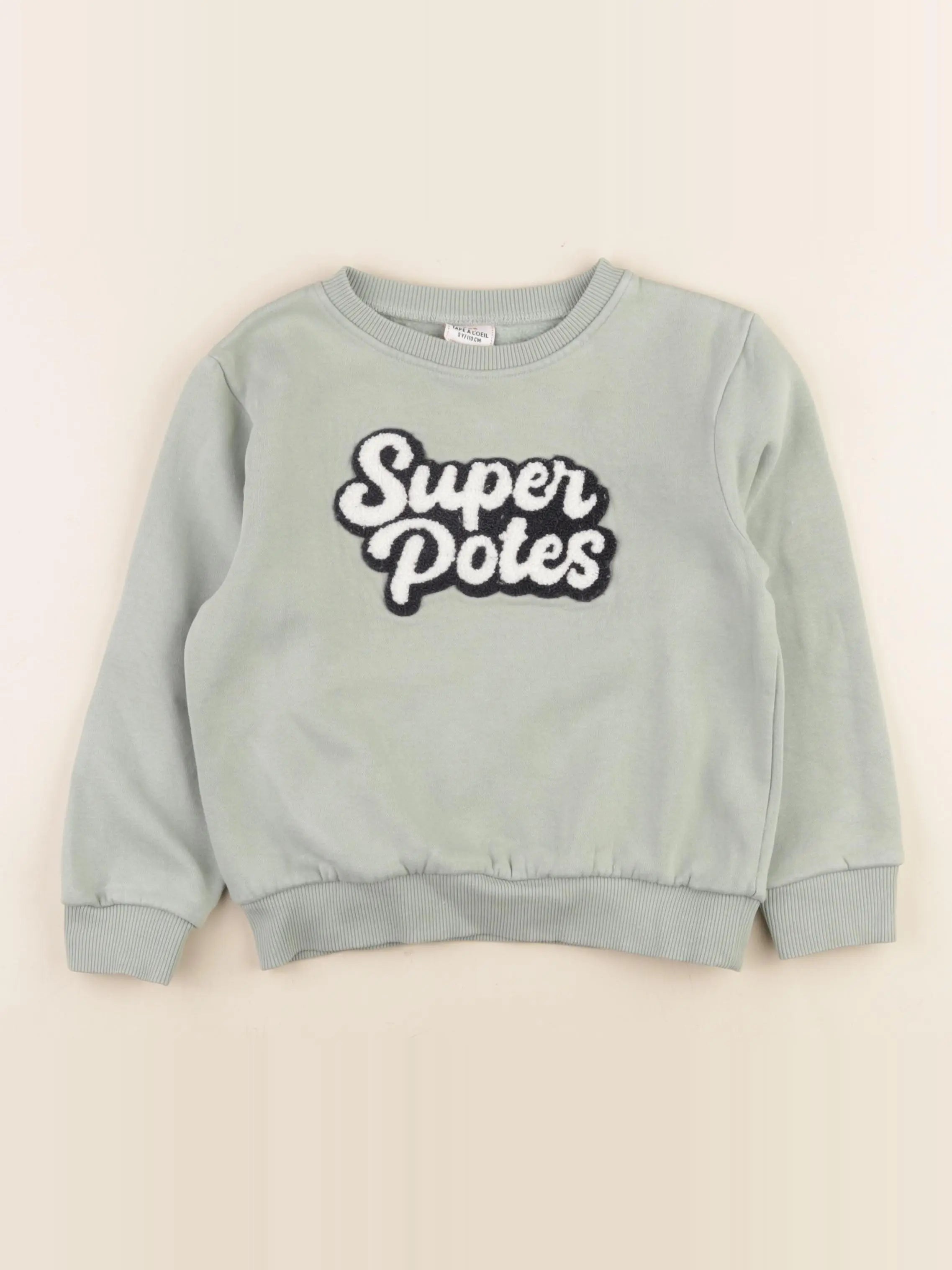 Tape à l'oeil - sweat vert - 5 ans