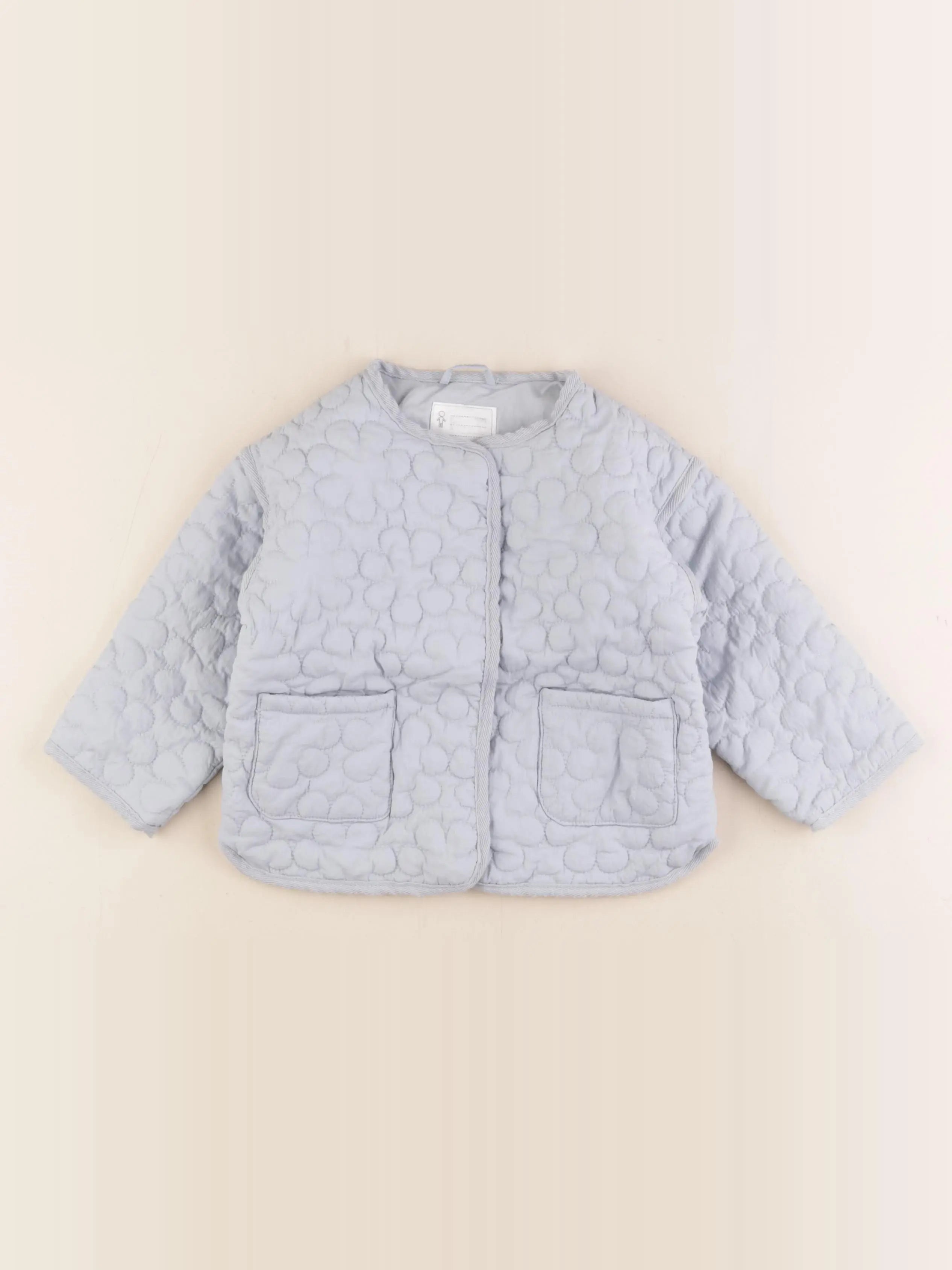 Vertbaudet - veste doublé bleu - 24 mois