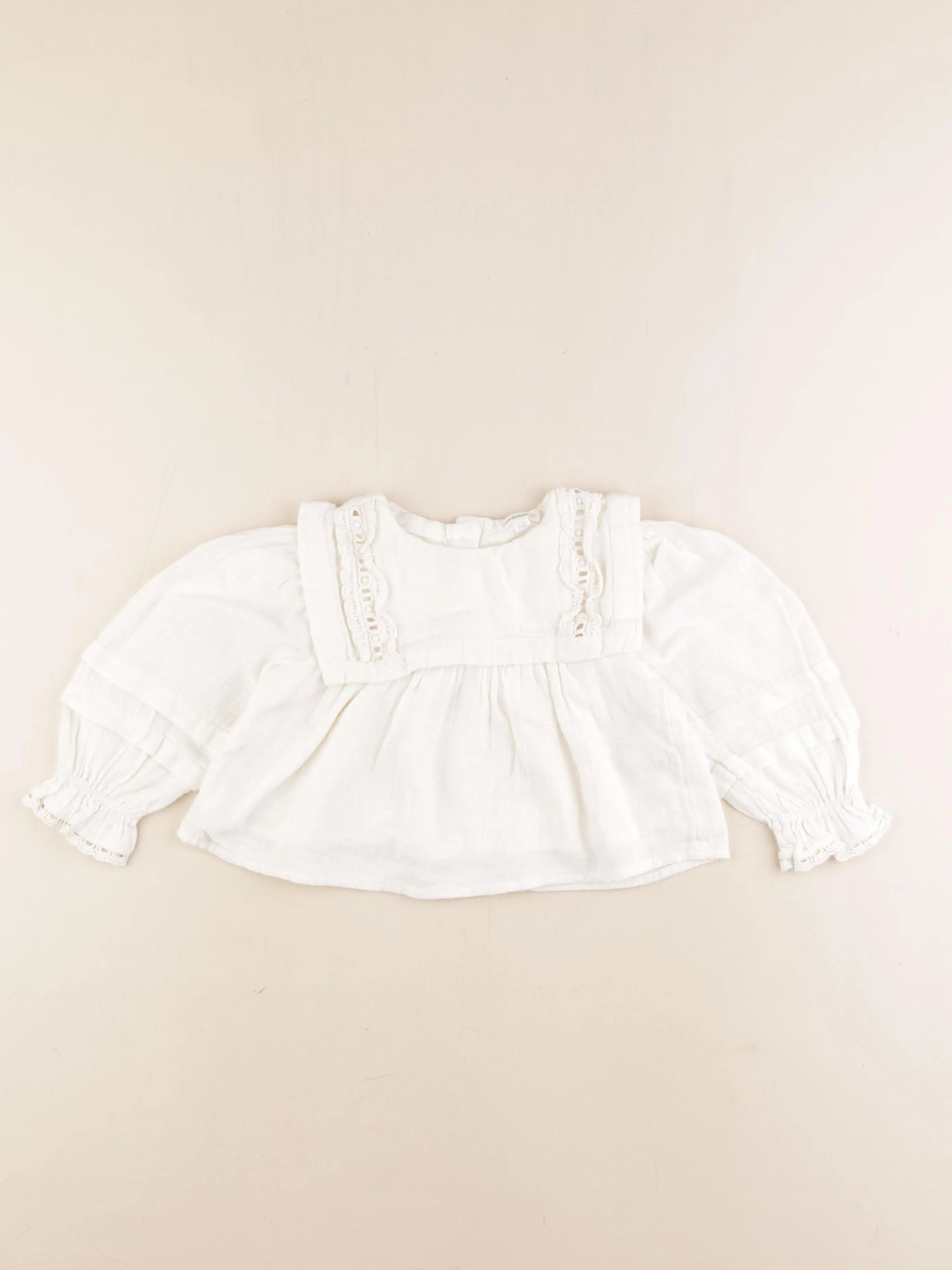 Vertbaudet - blouse beige - 3 ans