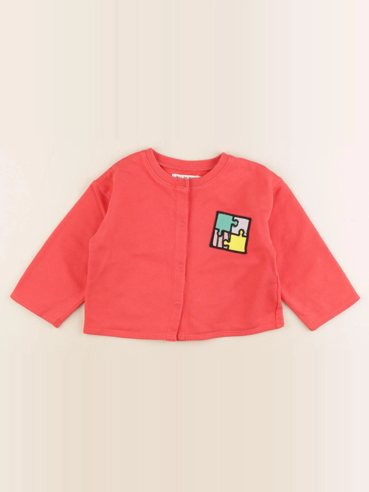 Monoprix - sweat rouge - 24/36 mois