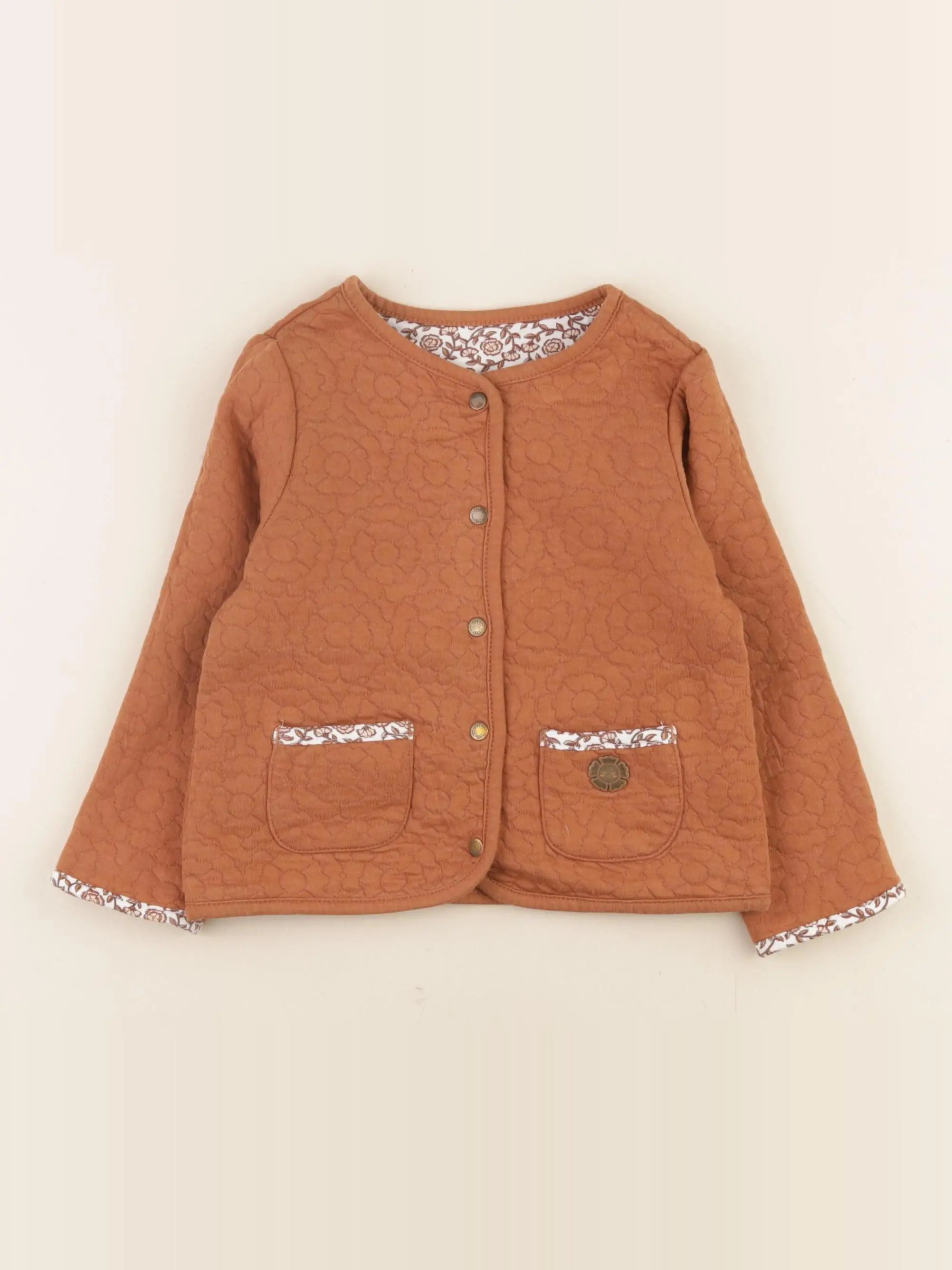 Sergent Major - sweat réversible marron - 36 mois