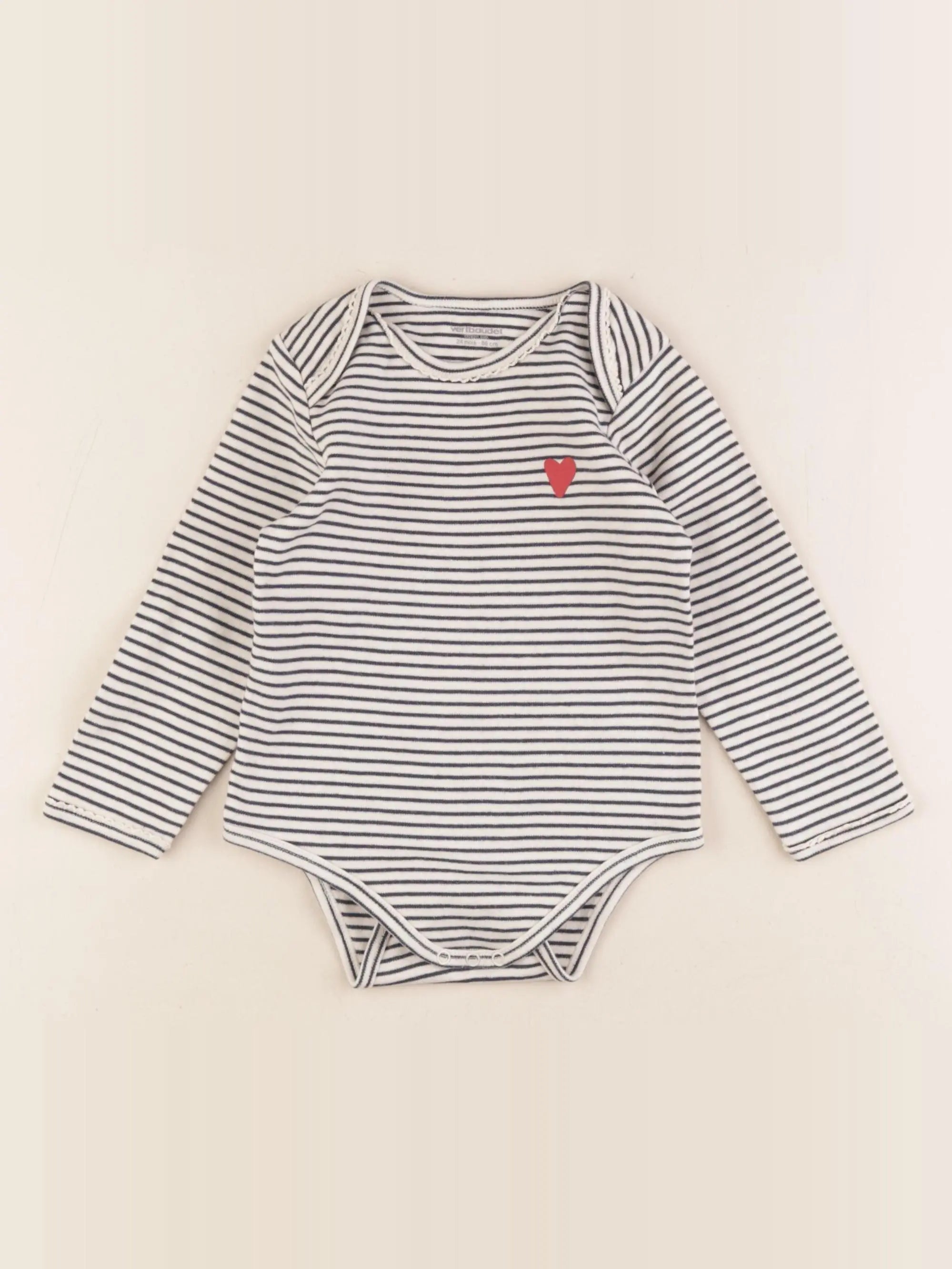 Vertbaudet - body bleu - 24 mois