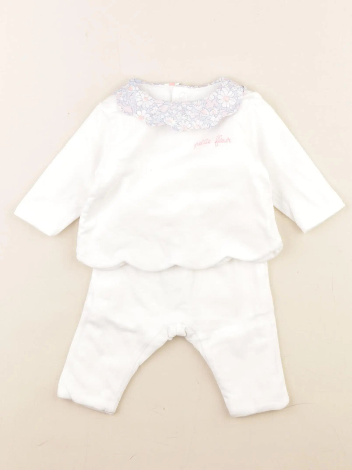 Jacadi - ensemble blanc - 1 mois