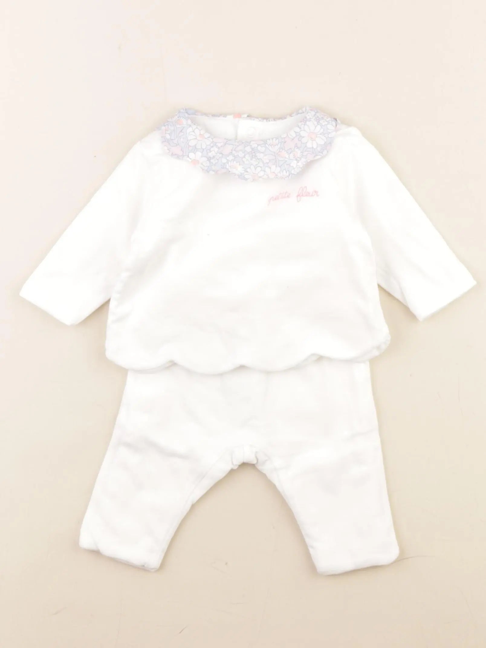 Jacadi - ensemble blanc - 1 mois