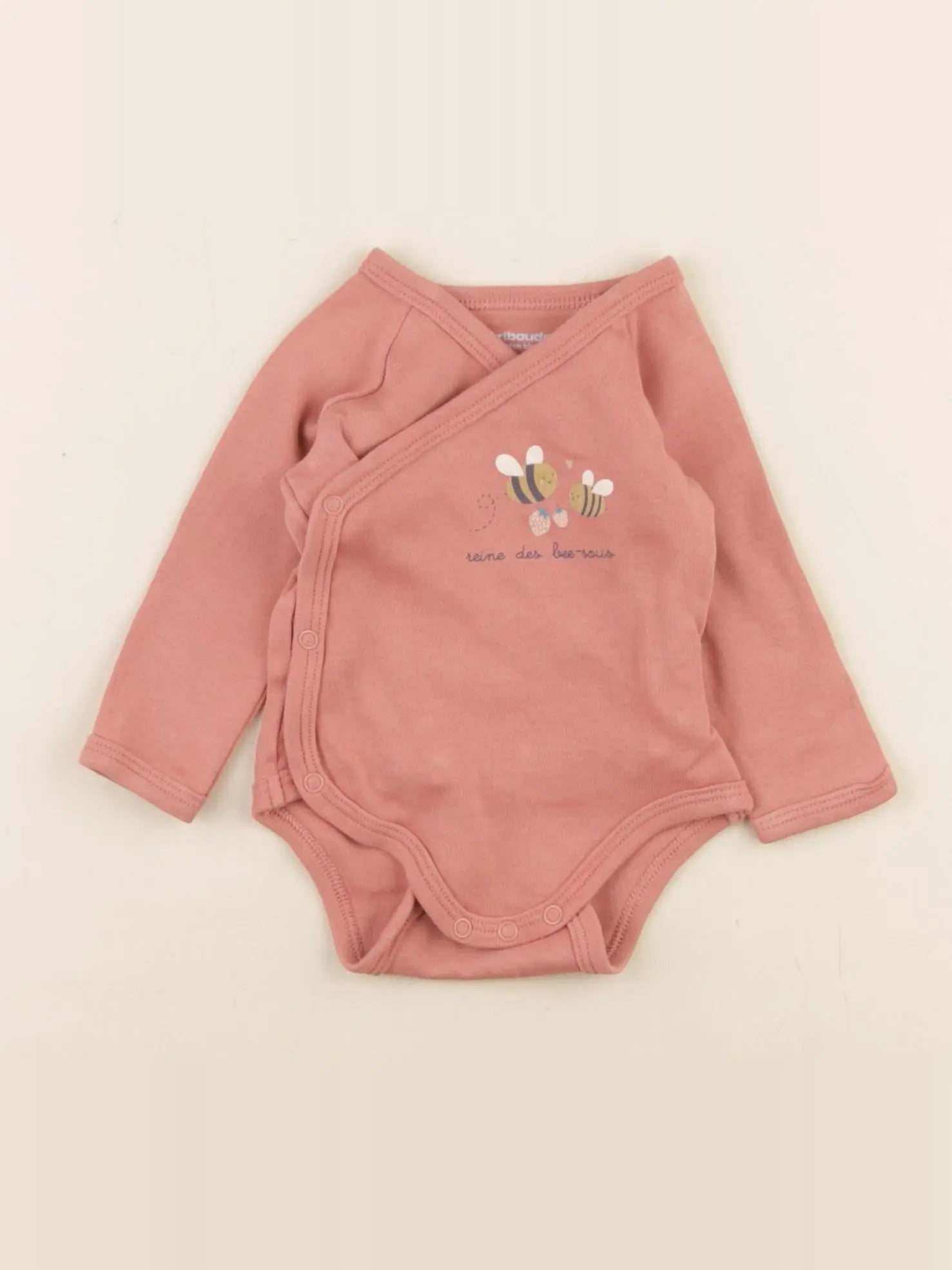 Vertbaudet - body rose - 3 mois
