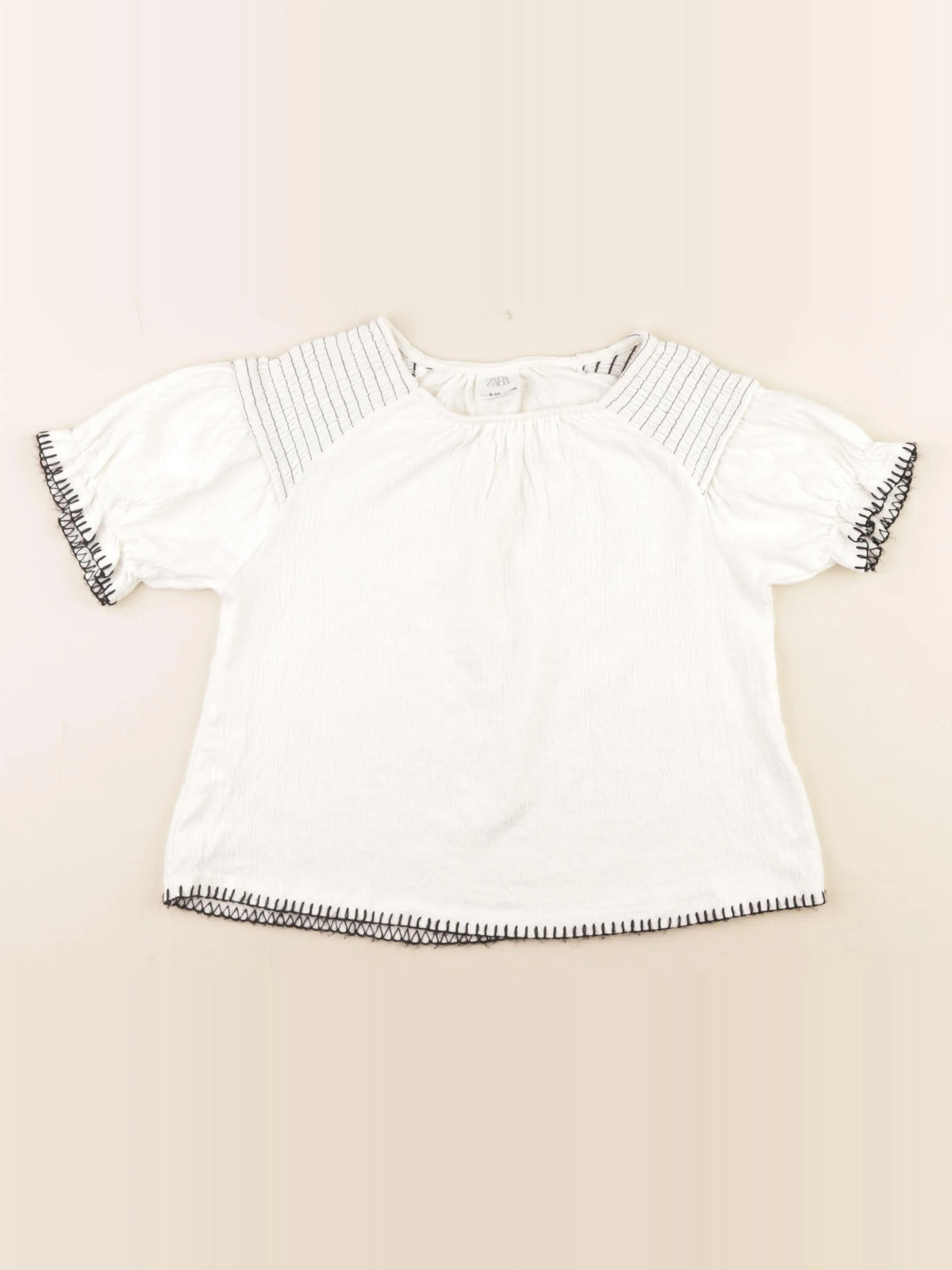Zara - tee-shirt blanc - 9/10 ans