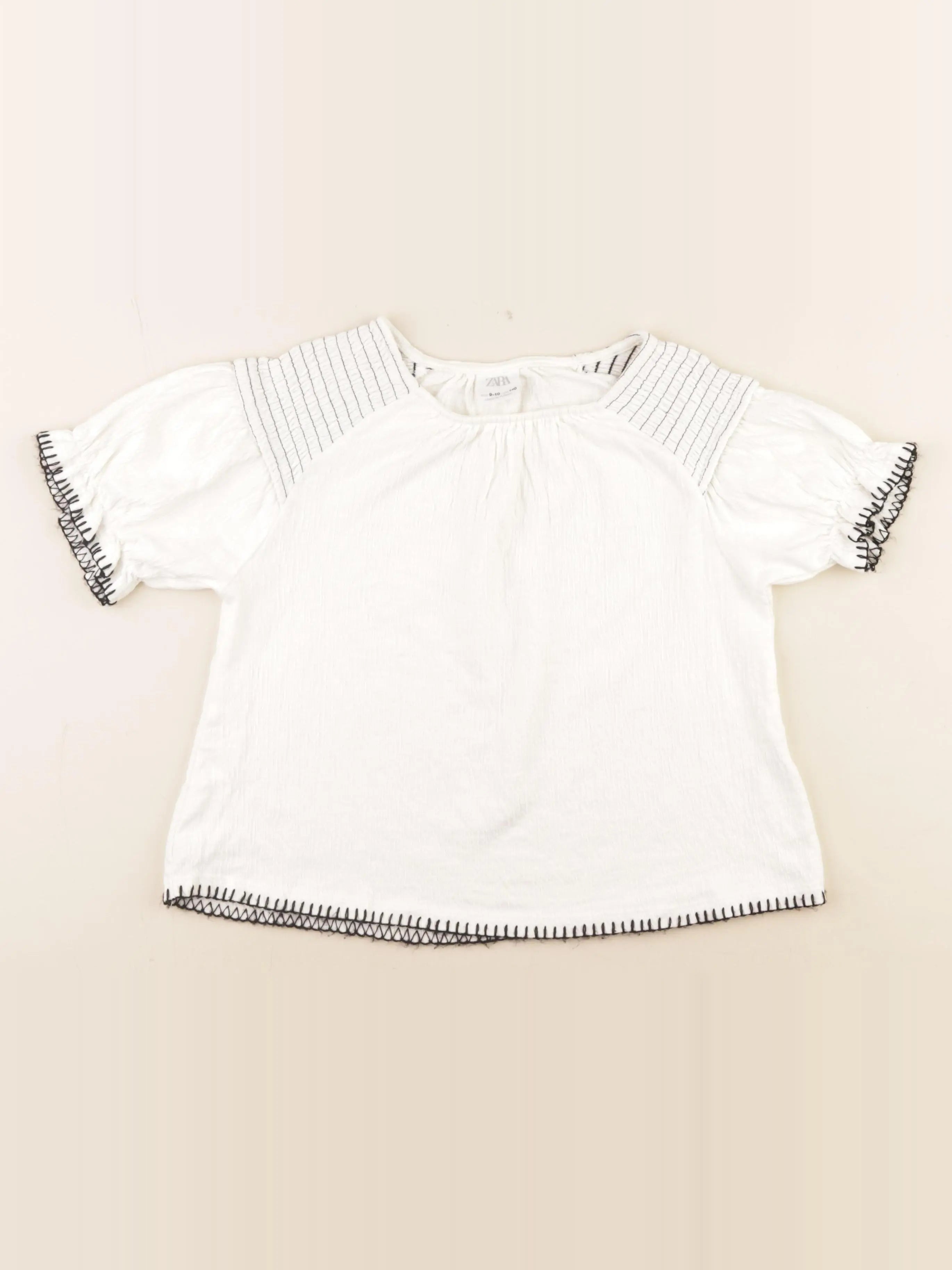 Zara - tee-shirt blanc - 9/10 ans