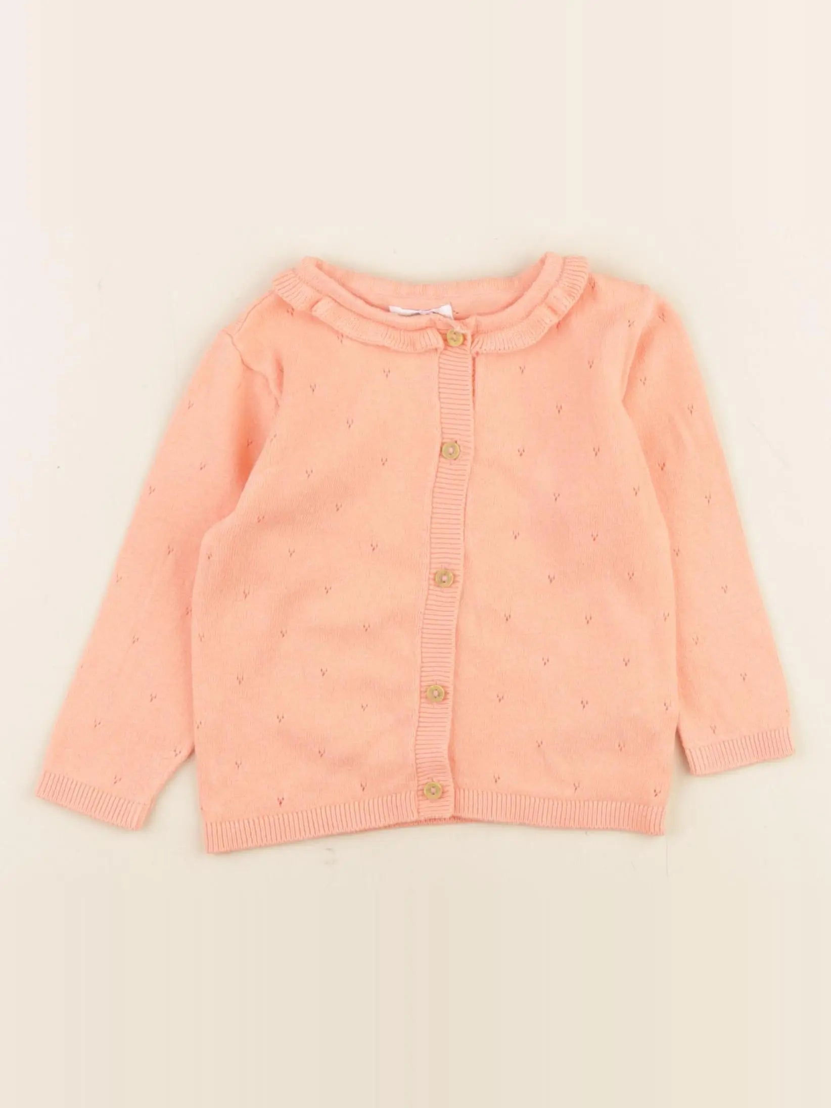 Vertbaudet - gilet rose - 6 mois