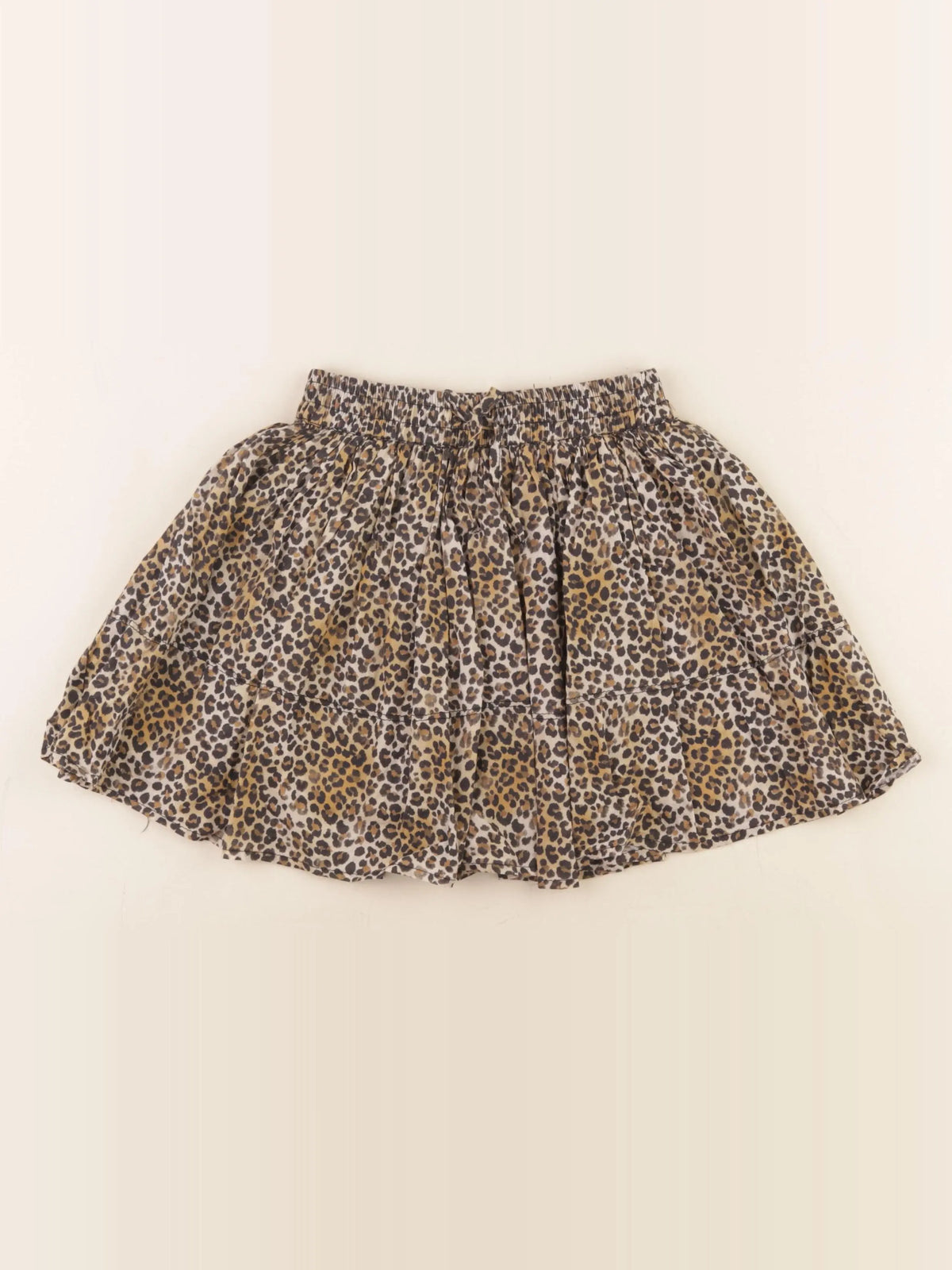 Zara - jupe short marron, noir - 9/10 ans