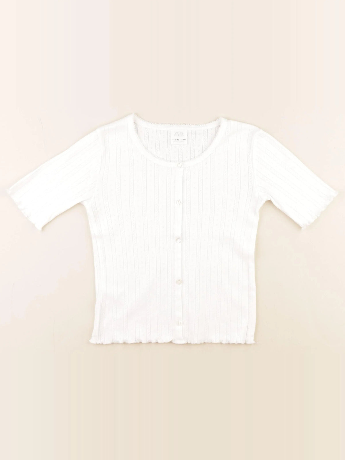 Zara - tee-shirt blanc - 9/10 ans