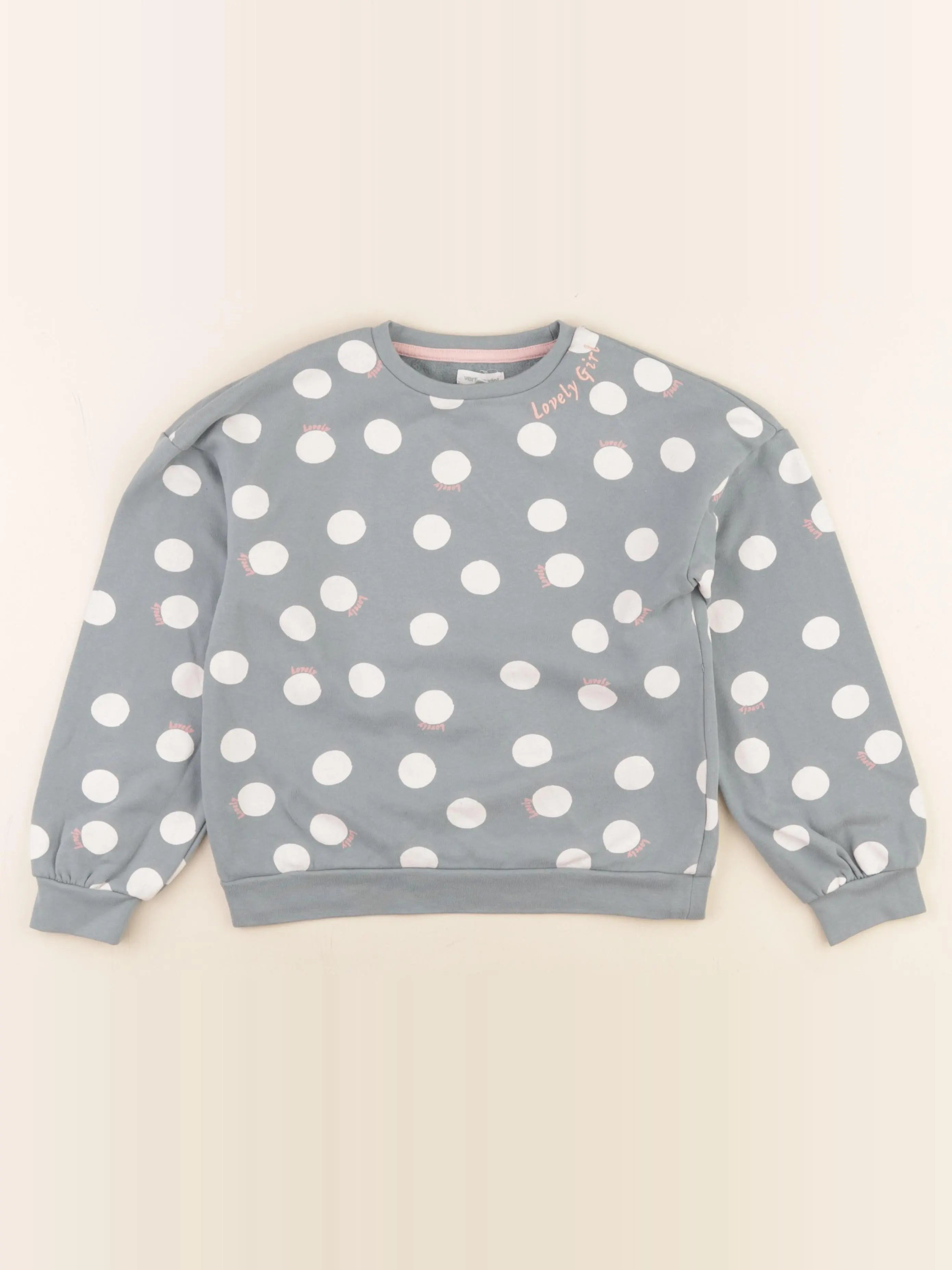Vertbaudet - sweat vert - 8 ans