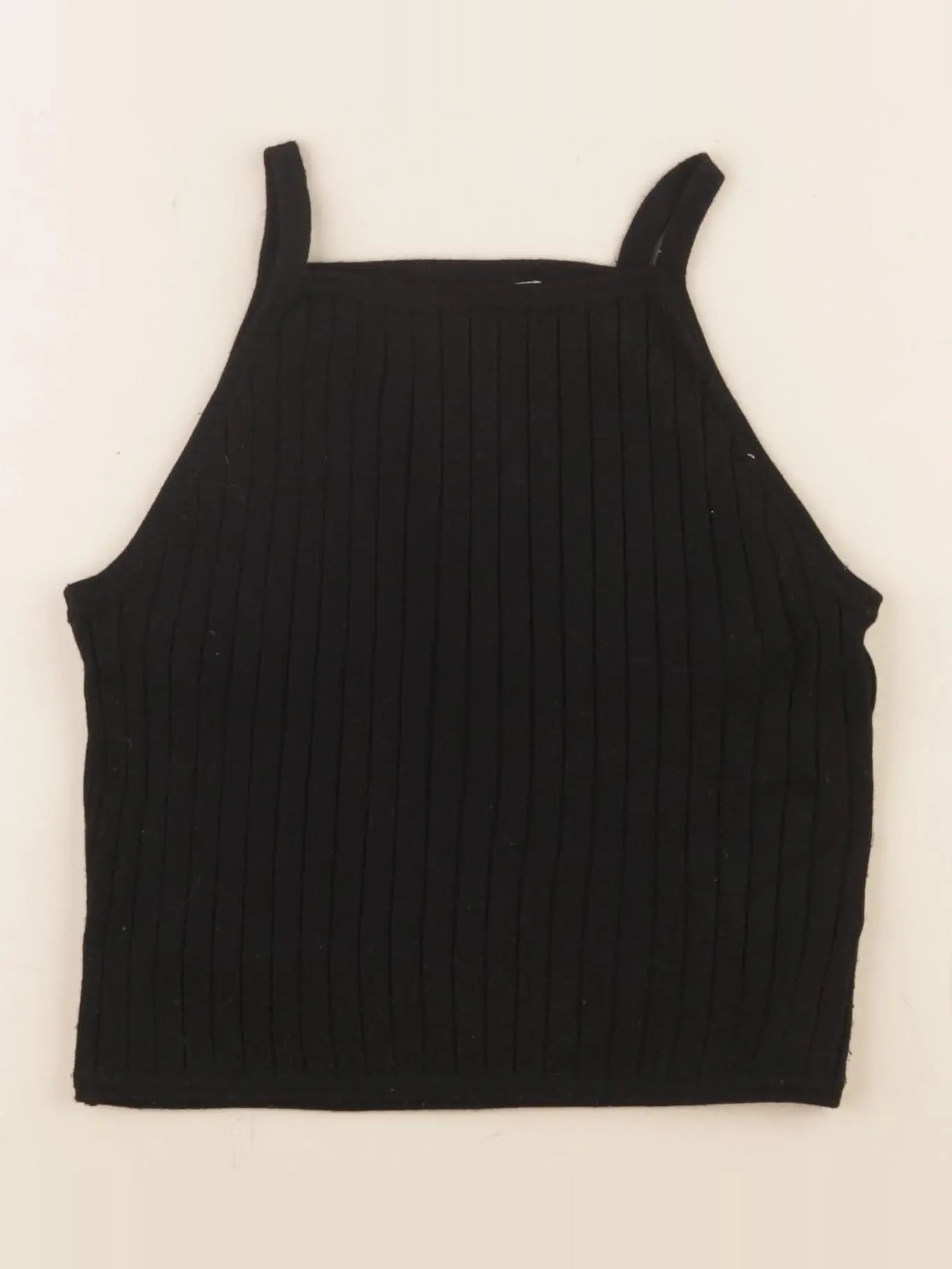 H&M - débardeur court noir - 8/10 ans